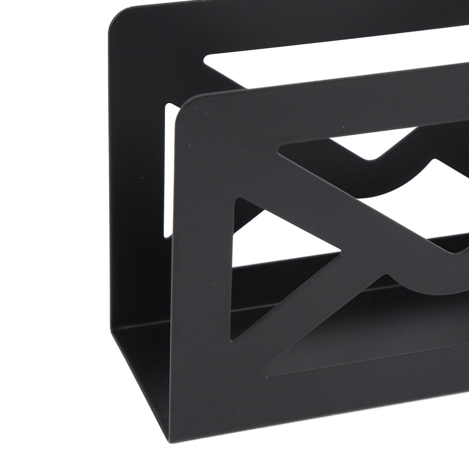 Desktop Metal Mail Holder Modern Black Letter Organizer Multifunctional Letter view 2