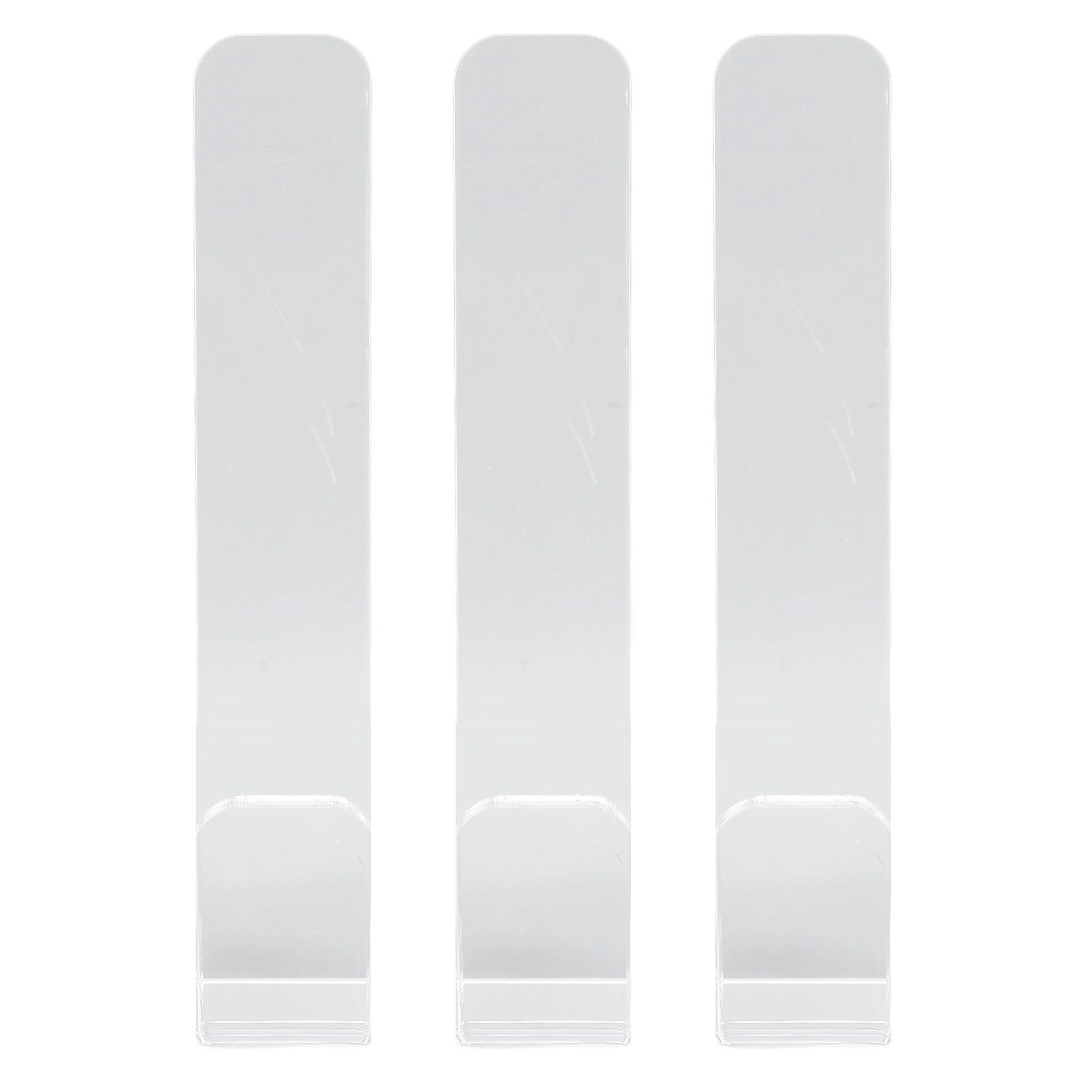 3 Pcs Hat Hooks for Baseball Caps Transparent Acrylic V Shape Adhesive Hanger