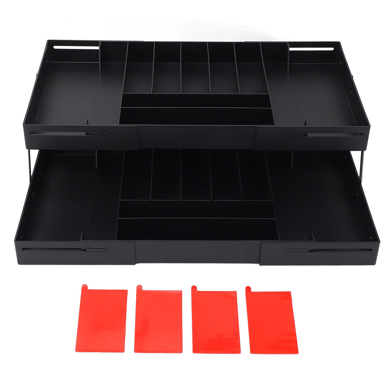 Drawer Foldable Organizer Tray Multifunctional Space Saving Multi Level view 3