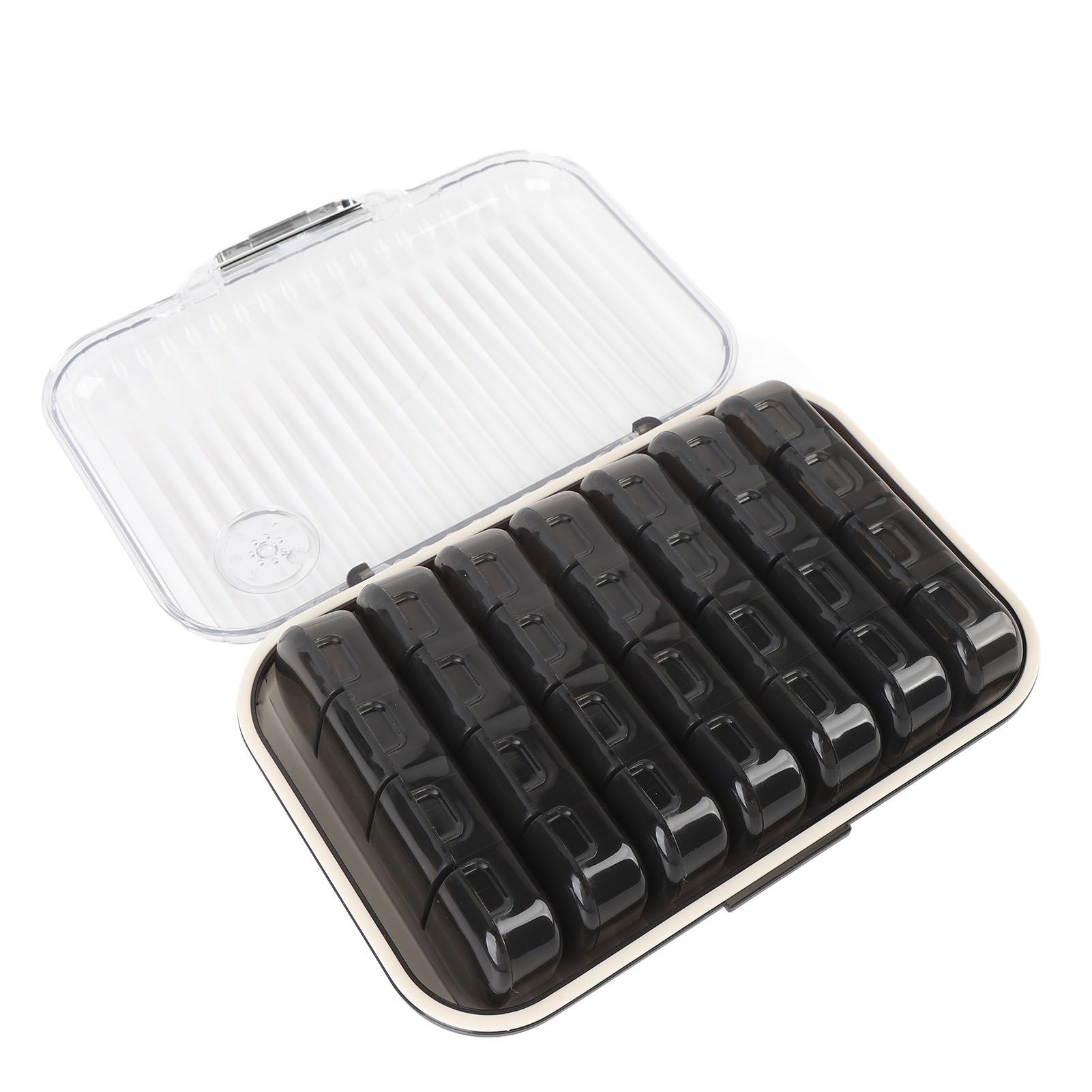 Weekly Medication Organizer 7 Day Medication Box Portable Travel Container for view 6