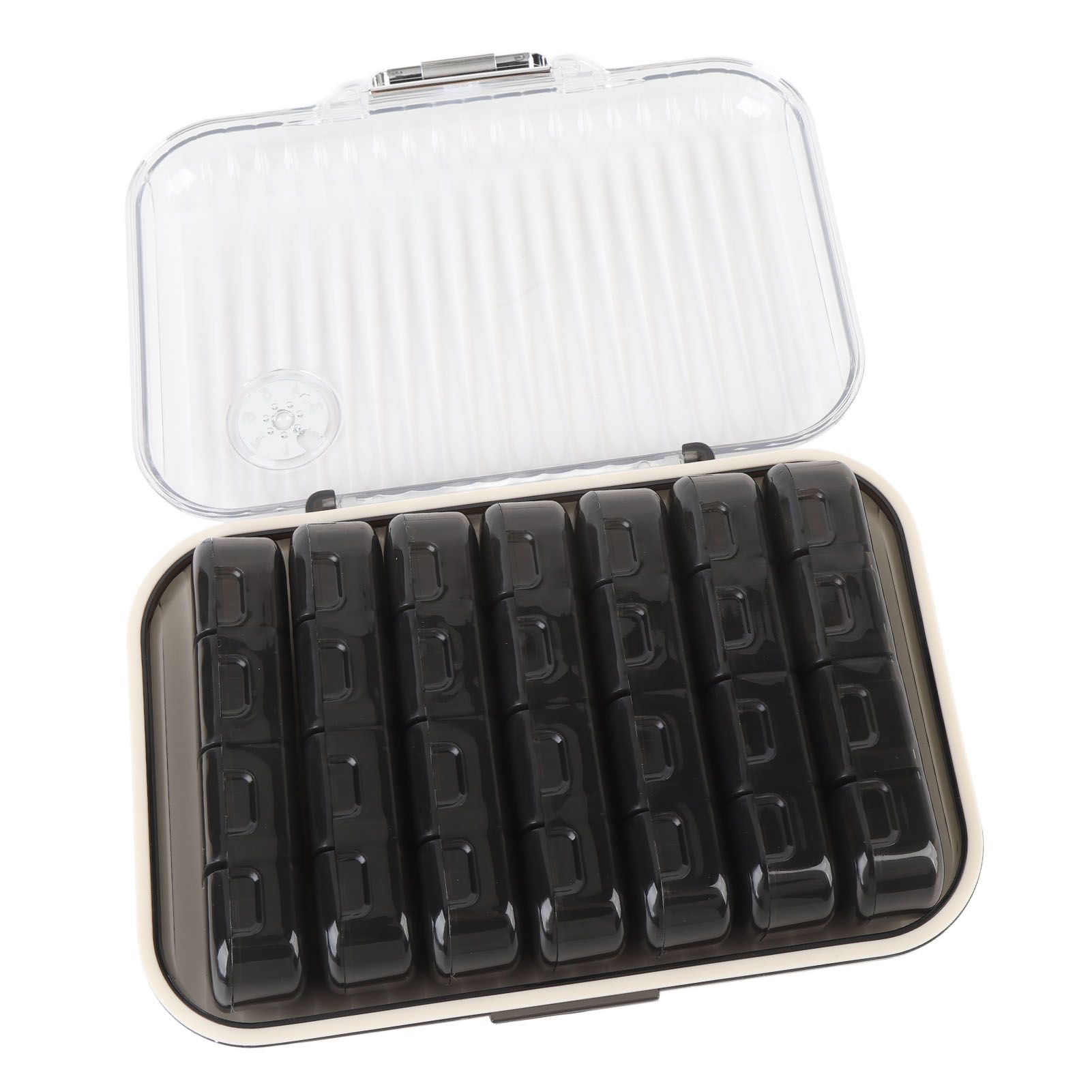 Weekly Medication Organizer 7 Day Medication Box Portable Travel Container for view 11