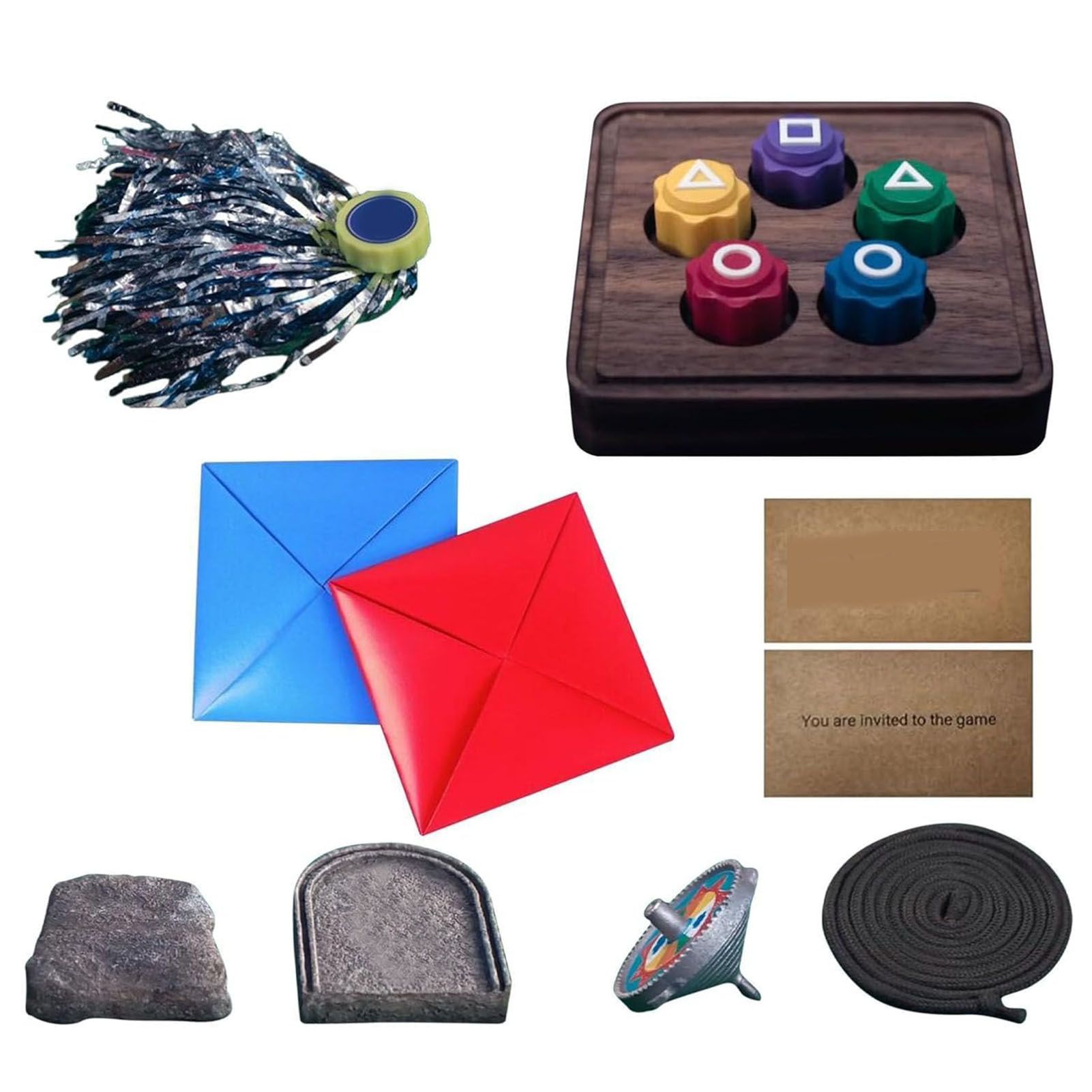 Korean Folk Game Set Portable Traditional Korean Family Play Game Props for view 3