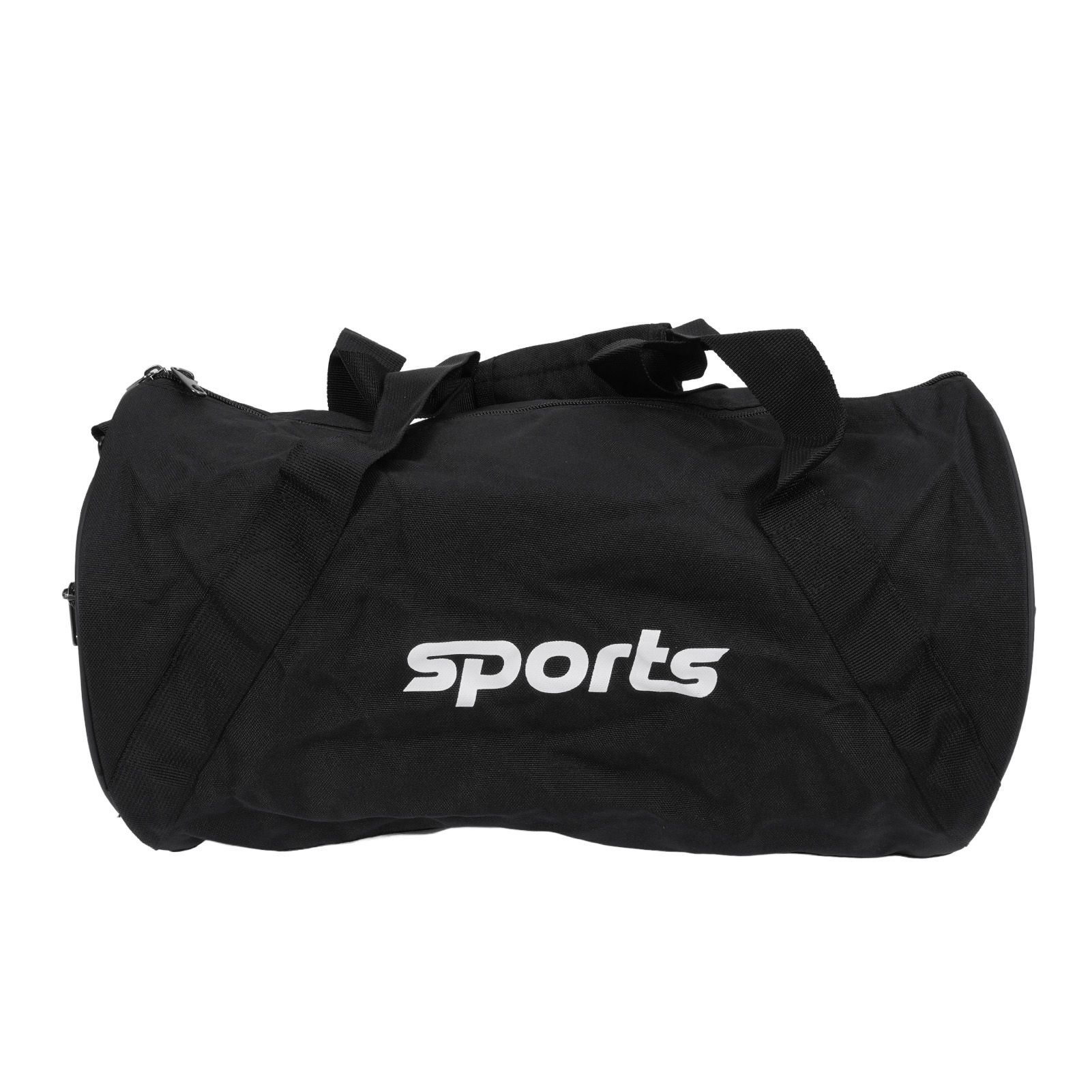 Sports Gym Bag Black Color Cylinder Shape Rain Proof Multifunctional Travel view 6