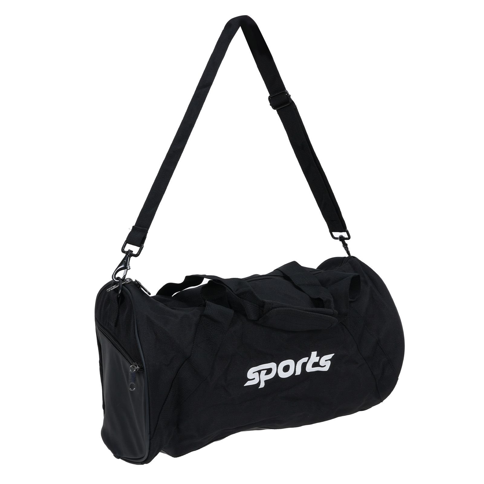 Sports Gym Bag Black Color Cylinder Shape Rain Proof Multifunctional Travel view 10
