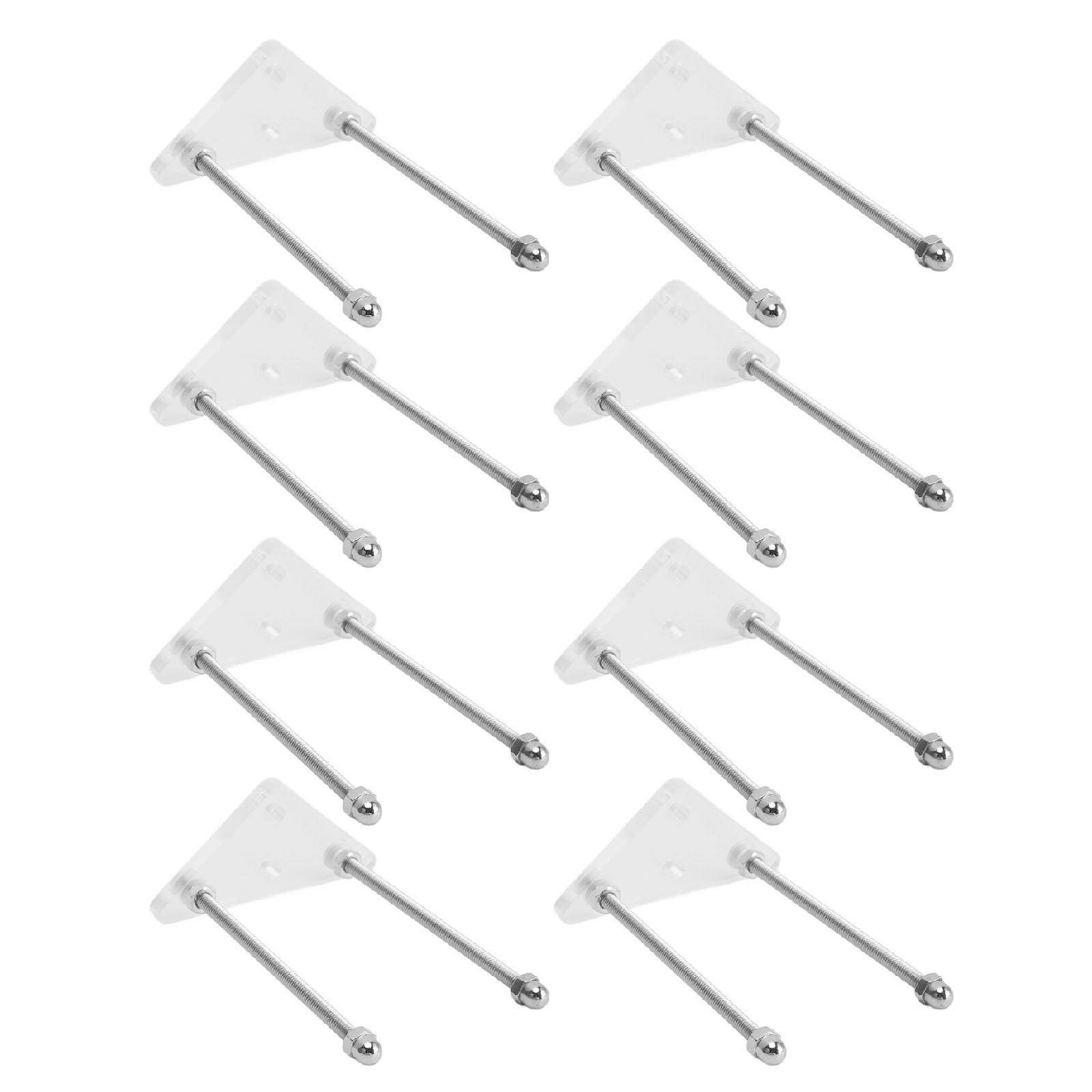 8 Packs Skateboard Wall Mount Acrylic Skateboard Wall Display Rack Storage view 4