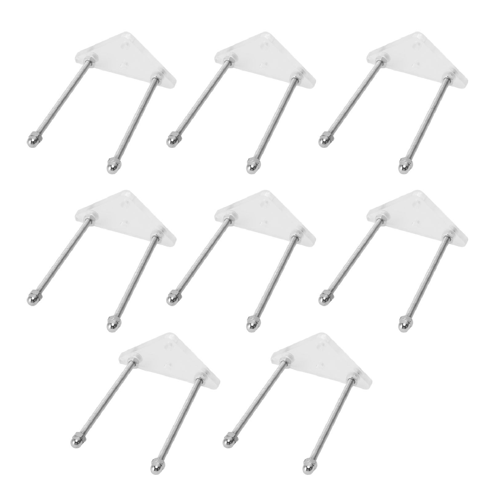 8 Packs Skateboard Wall Mount Acrylic Skateboard Wall Display Rack Storage view 9
