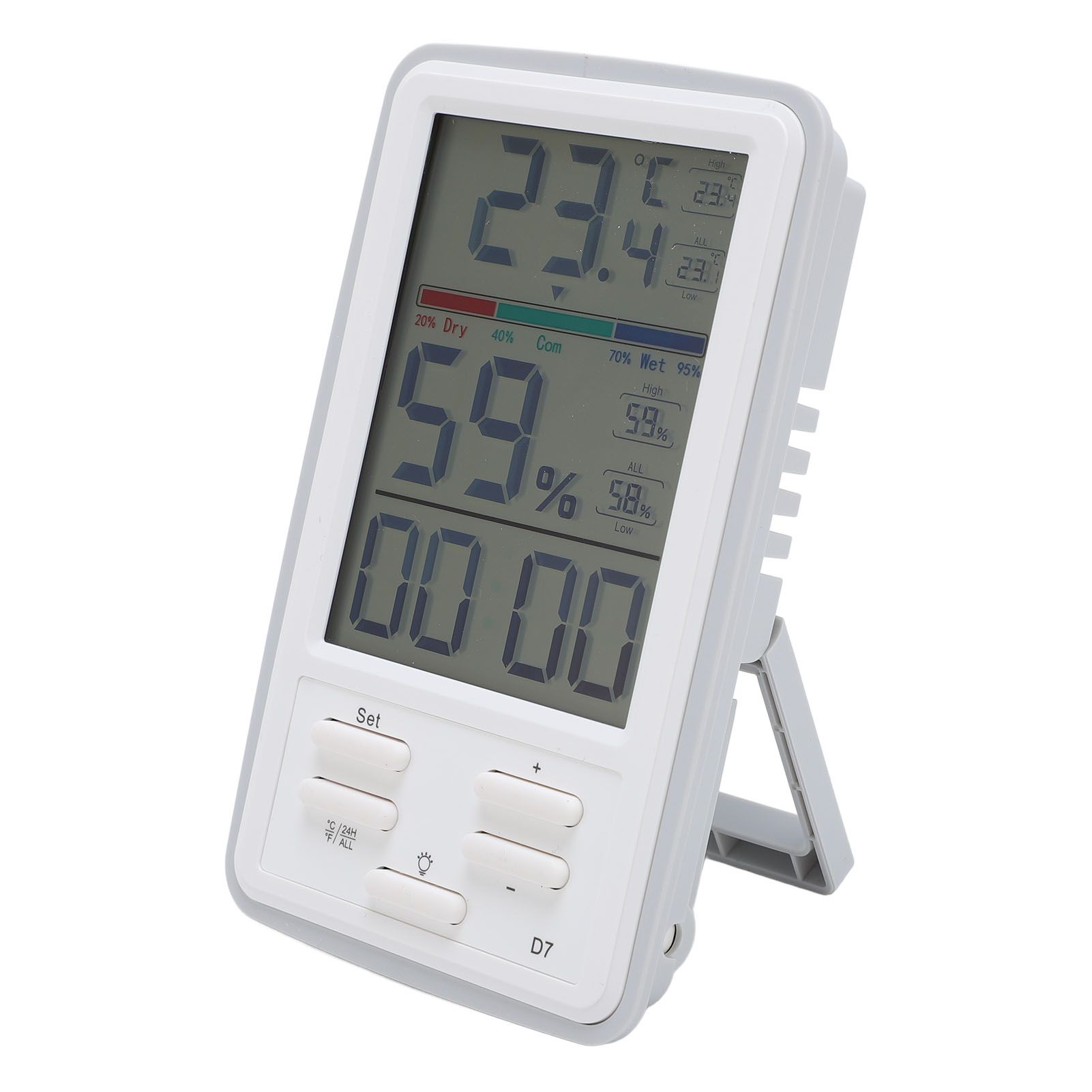 Digital Indoor Hygrometer Thermometer Temperature Humidity Meter with Backlit view 3