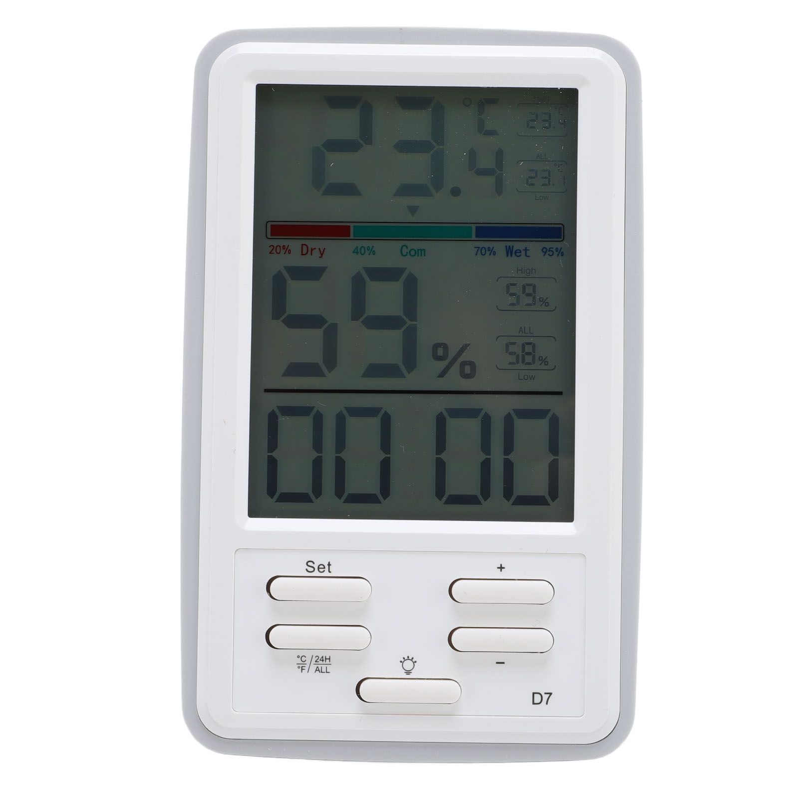 Digital Indoor Hygrometer Thermometer Temperature Humidity Meter with Backlit view 4
