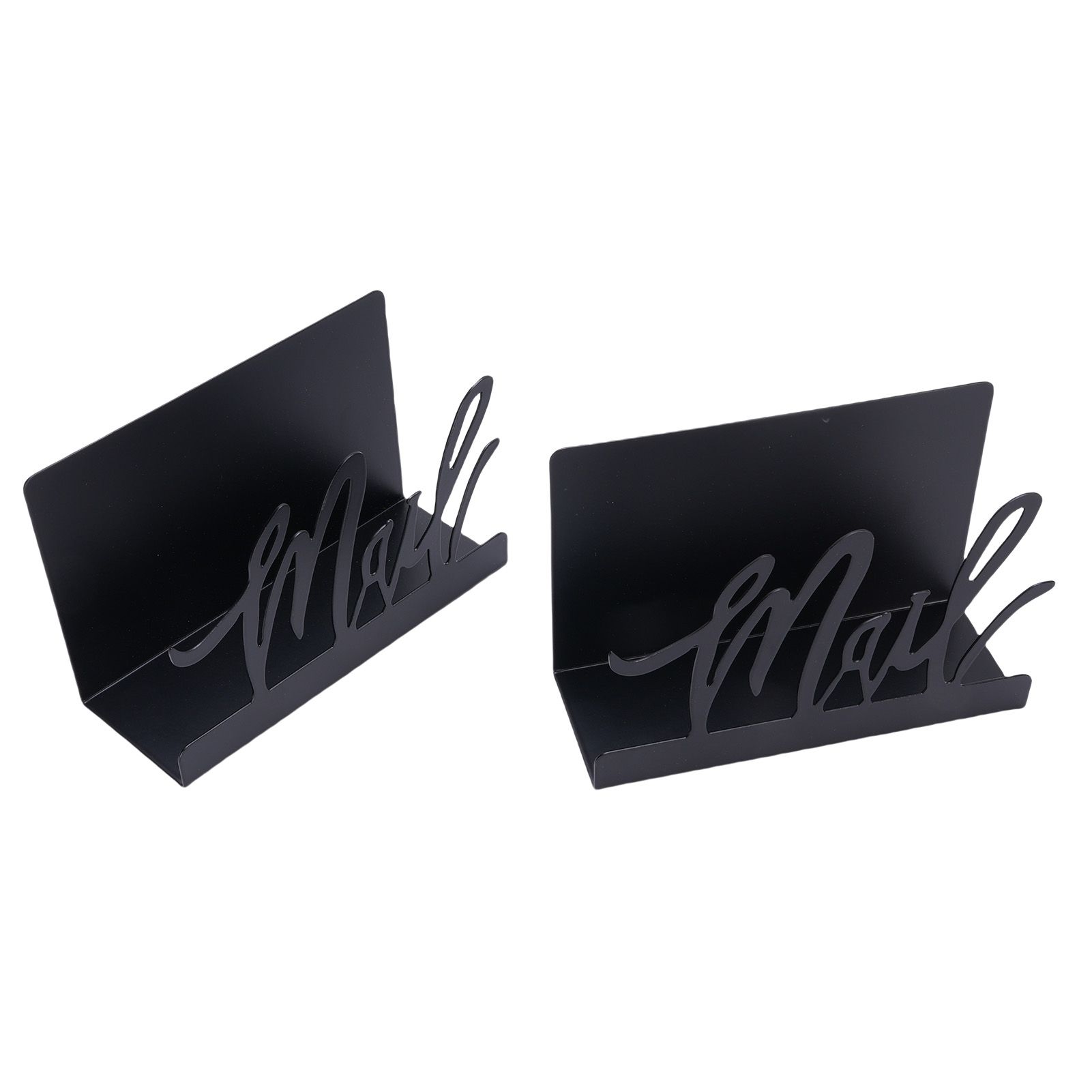 Mail Countertop Holder Anti Slip Base Stylish Metal Desk Mail Organizer for view 4