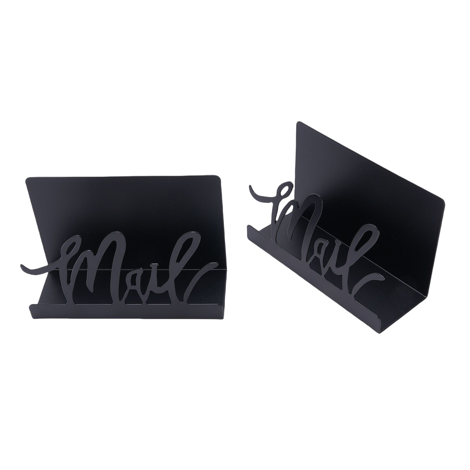 Mail Countertop Holder Anti Slip Base Stylish Metal Desk Mail Organizer for view 6