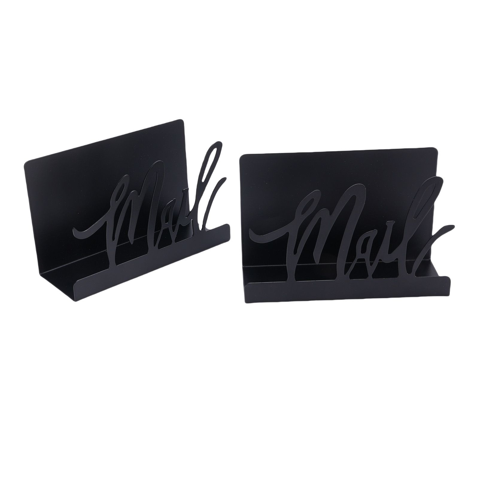 Mail Countertop Holder Anti Slip Base Stylish Metal Desk Mail Organizer for view 11