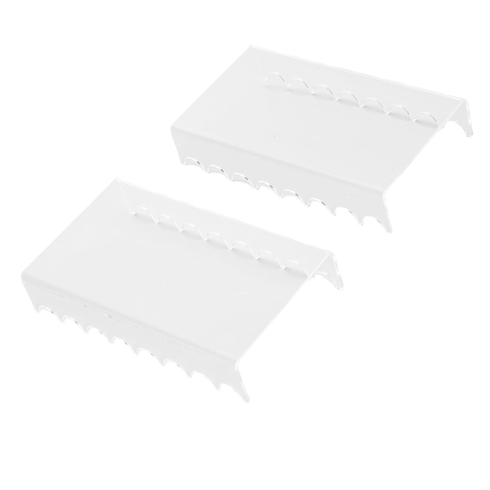 2PCS Makeup Brush Holder Clear Acrylic Horizontal Brush Drying Rack Organizer view 5