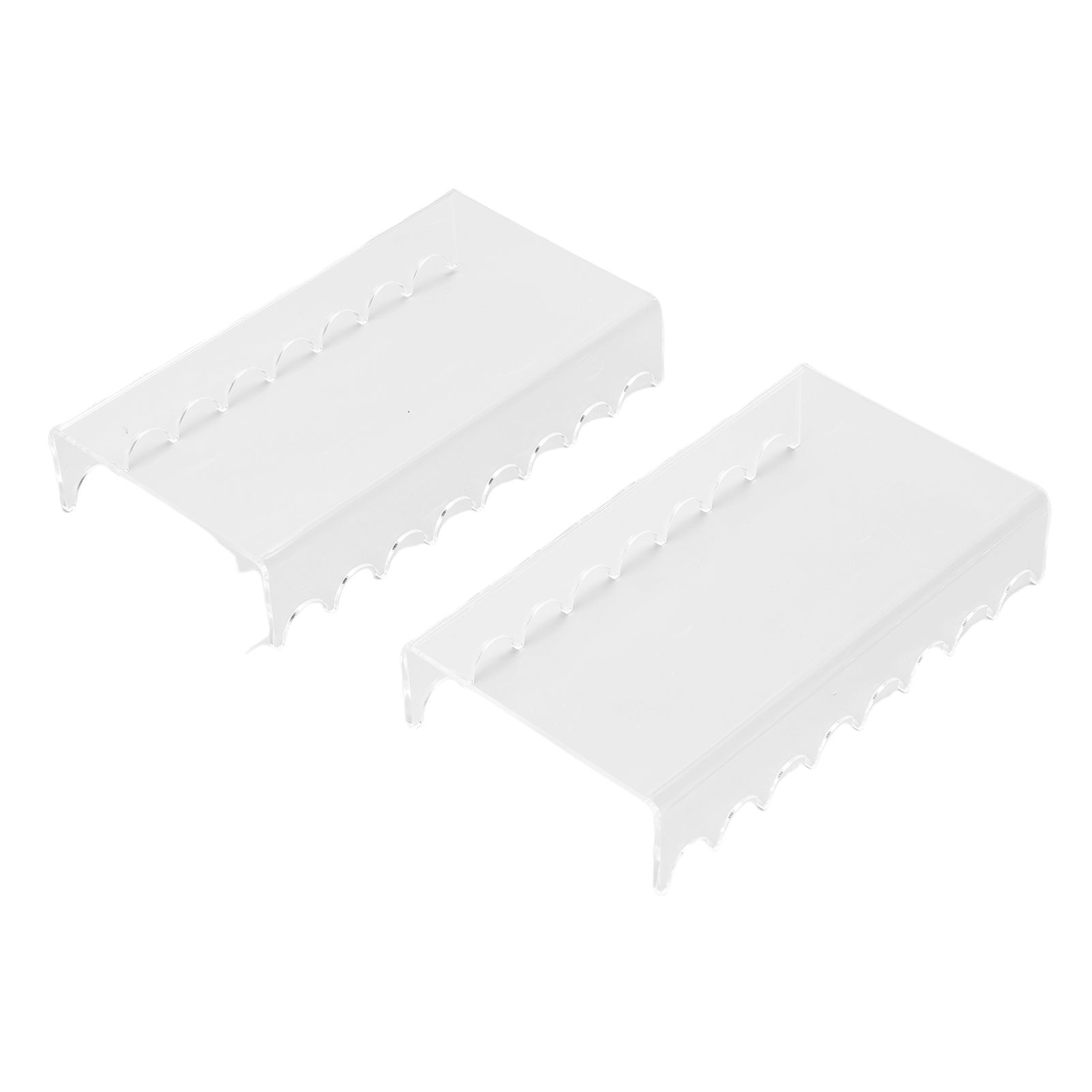 2PCS Makeup Brush Holder Clear Acrylic Horizontal Brush Drying Rack Organizer view 10