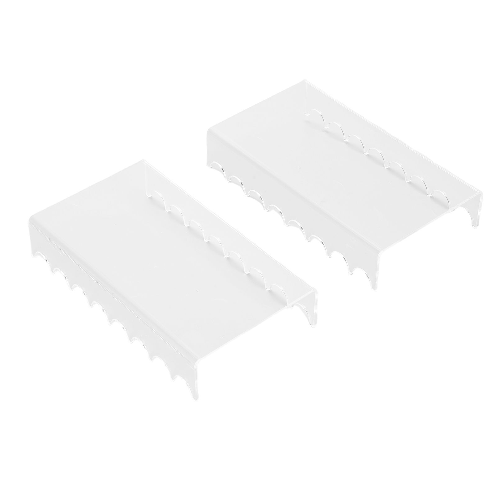 2PCS Makeup Brush Holder Clear Acrylic Horizontal Brush Drying Rack Organizer view 11