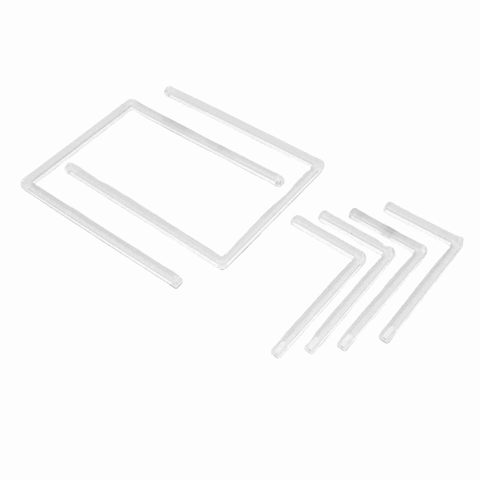 2Pcs Photo Frame Stand Clear Acrylic Table Display Holder Decorative Table Top view 4