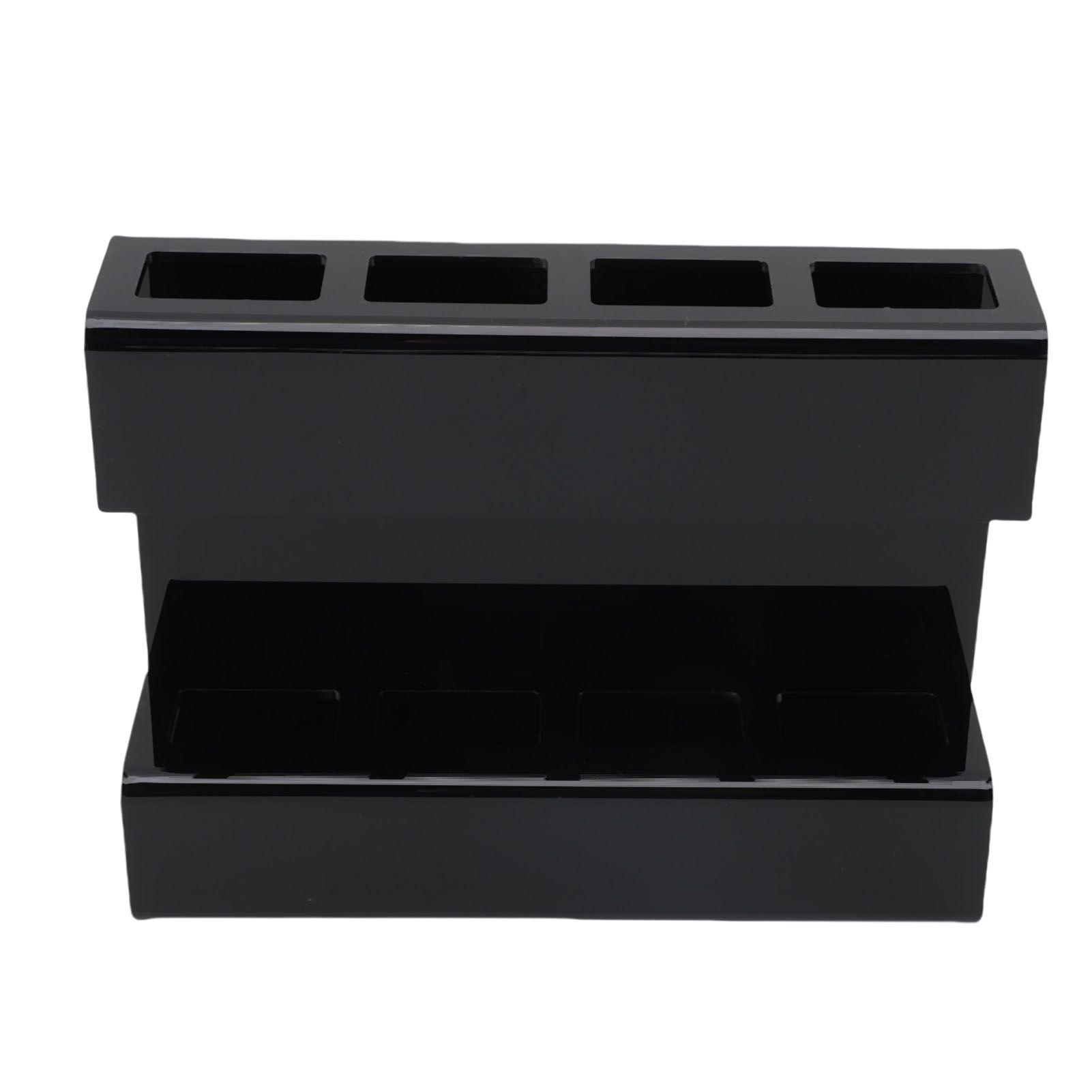 Wall Mount Straw Holder with Adhesive Bottom Drainage Acrylic Cabinet Door view 4