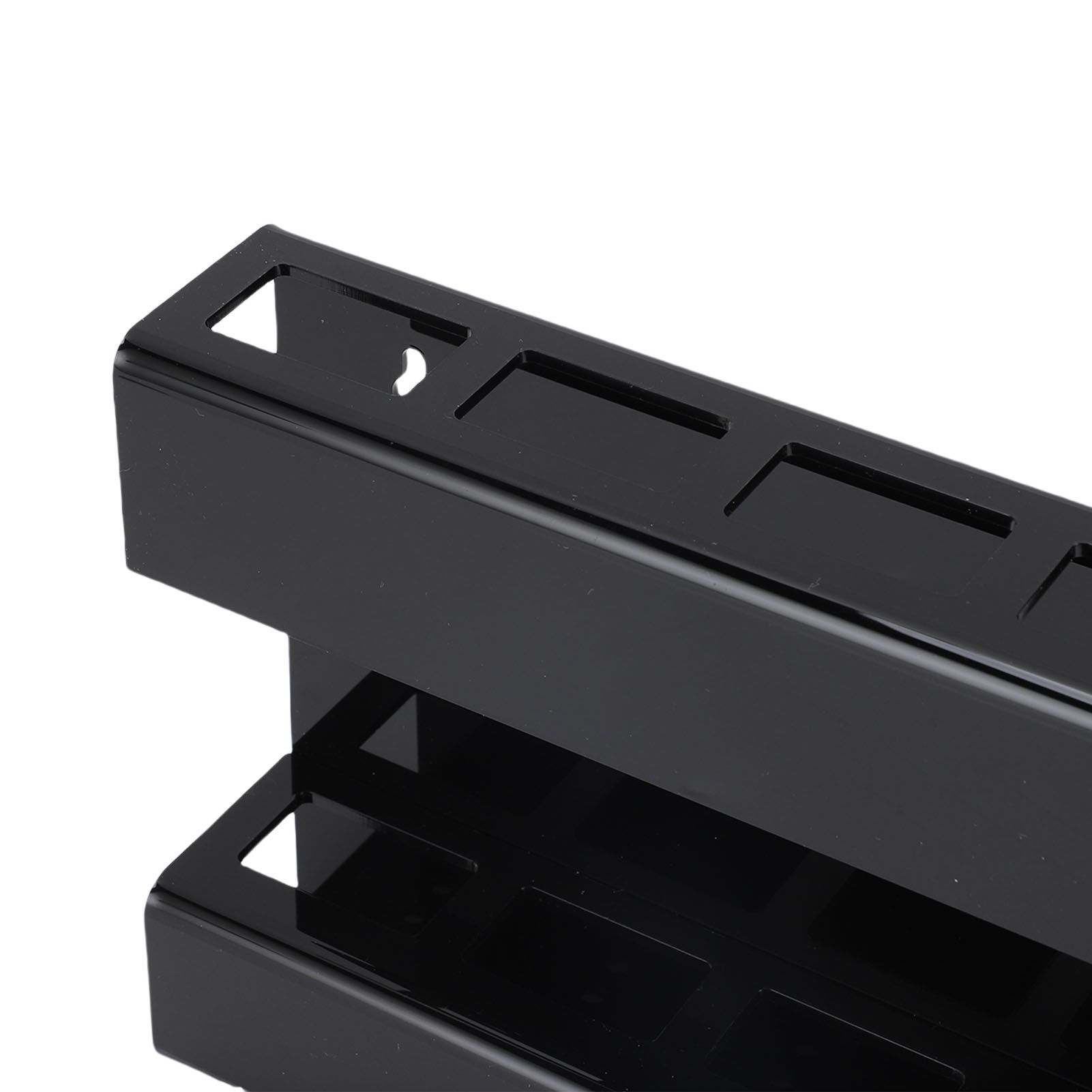 Wall Mount Straw Holder with Adhesive Bottom Drainage Acrylic Cabinet Door view 5
