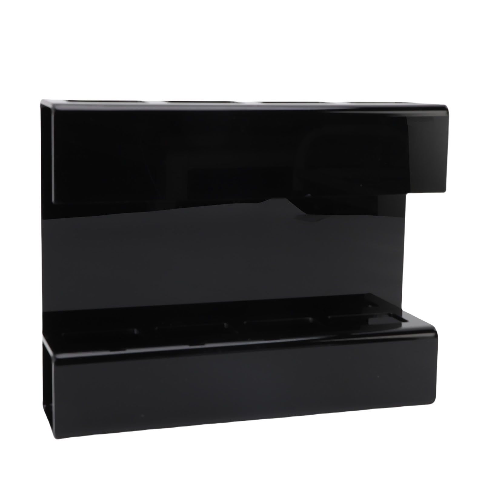 Wall Mount Straw Holder with Adhesive Bottom Drainage Acrylic Cabinet Door view 8