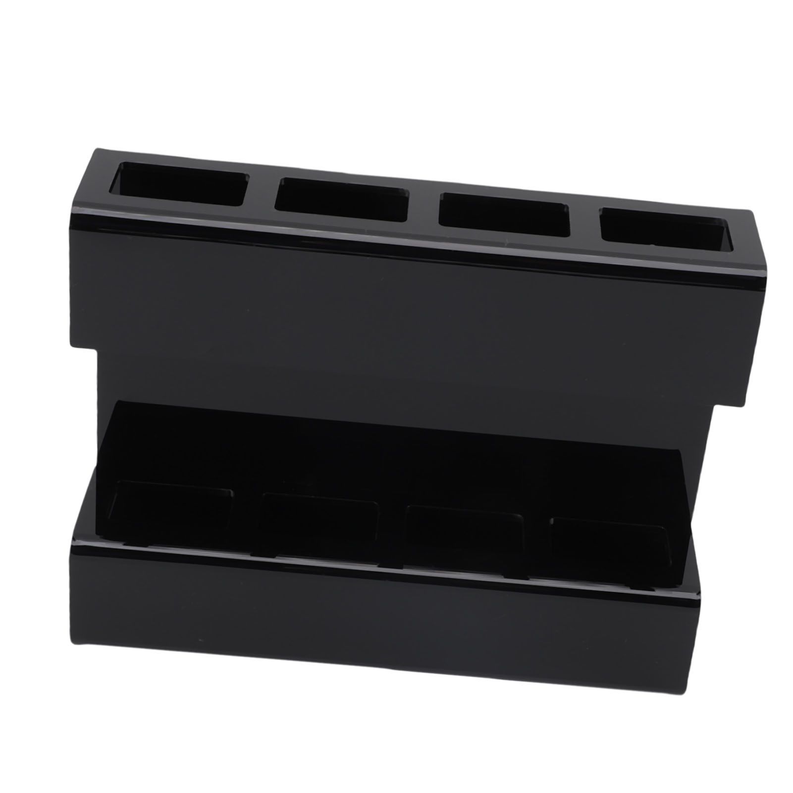 Wall Mount Straw Holder with Adhesive Bottom Drainage Acrylic Cabinet Door view 11