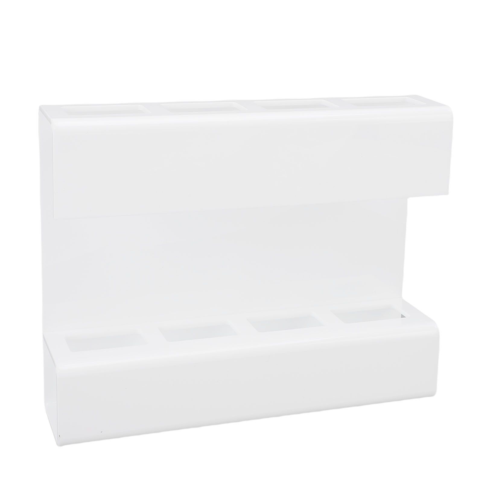 Wall Mount Straw Holder with Adhesive Bottom Drainage Acrylic Cabinet Door view 4