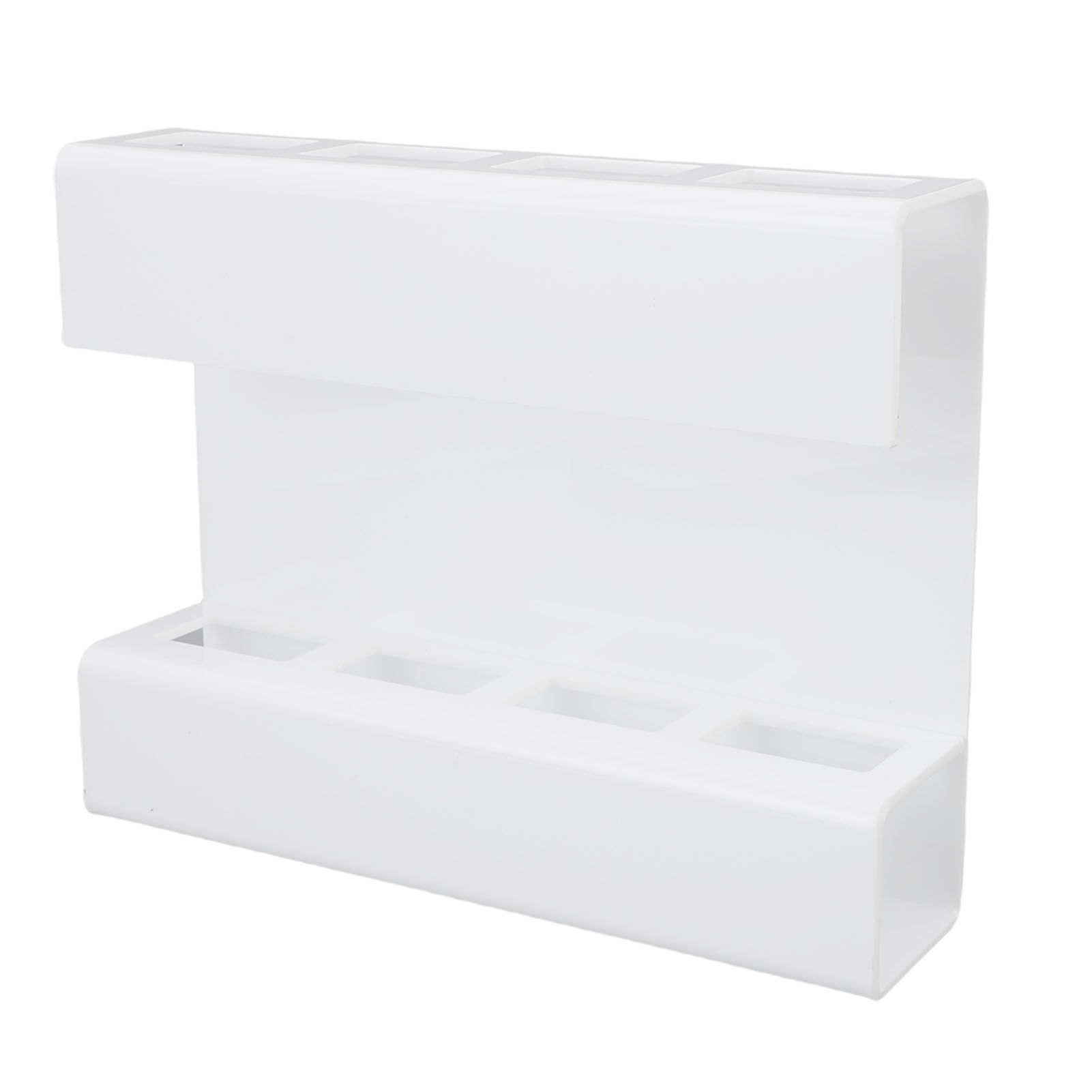 Wall Mount Straw Holder with Adhesive Bottom Drainage Acrylic Cabinet Door view 9