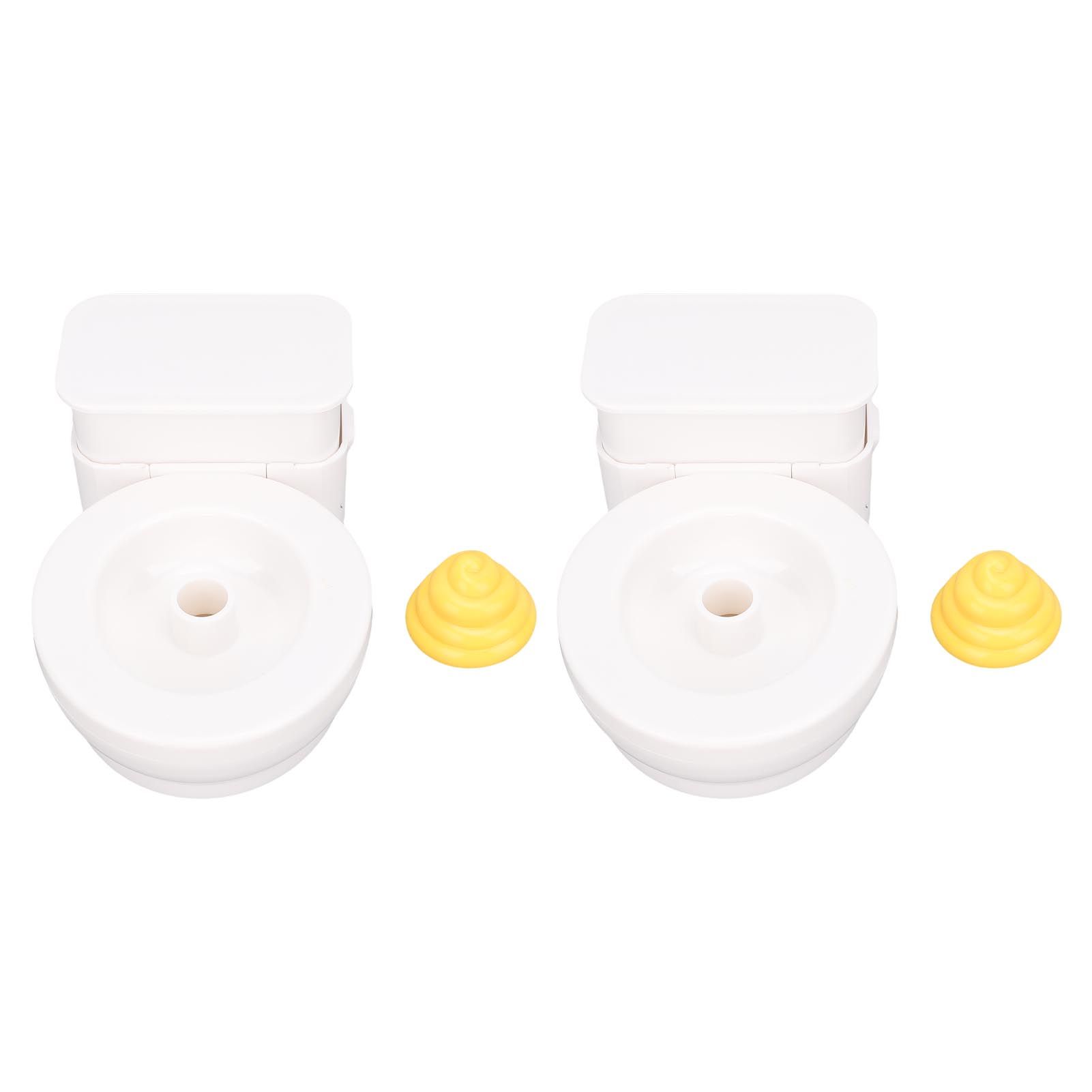 Air Pressure Toilet Toy Miniature Commode Model Toy Hilarious Prankster Joke view 3