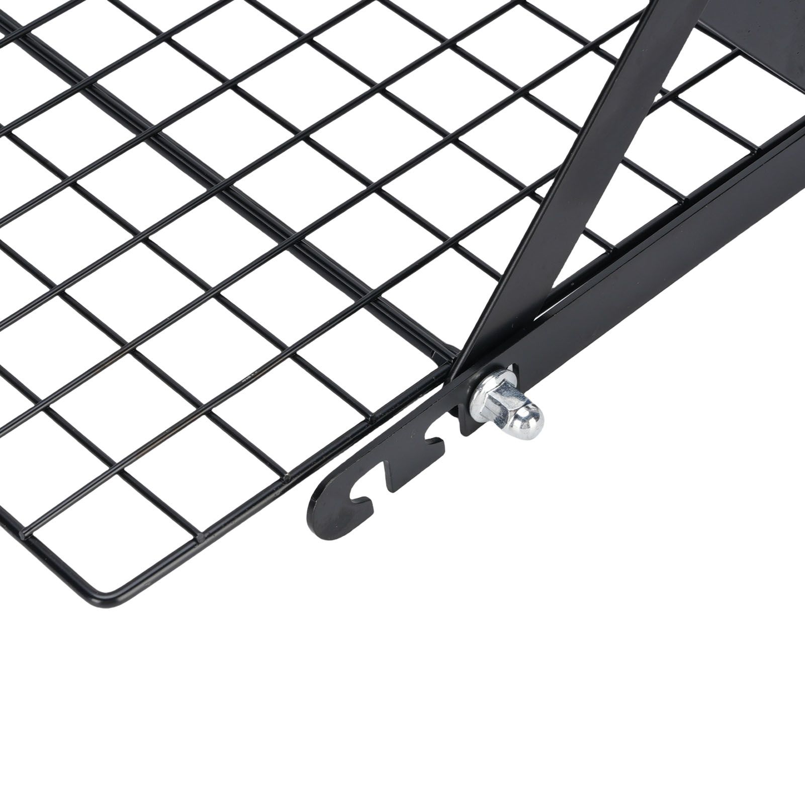 Kitchen Countertop Storage Rack Foldable Stainless Steel Space Saving Shelf view 5