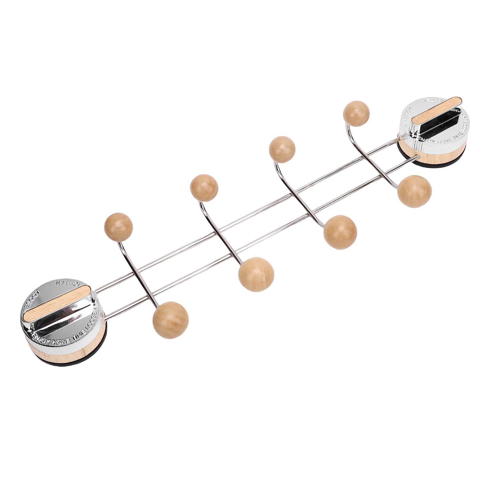 Suction Cup Coat Hook Dual Rows Hooks Wall Mount Hook Rack for Entryway