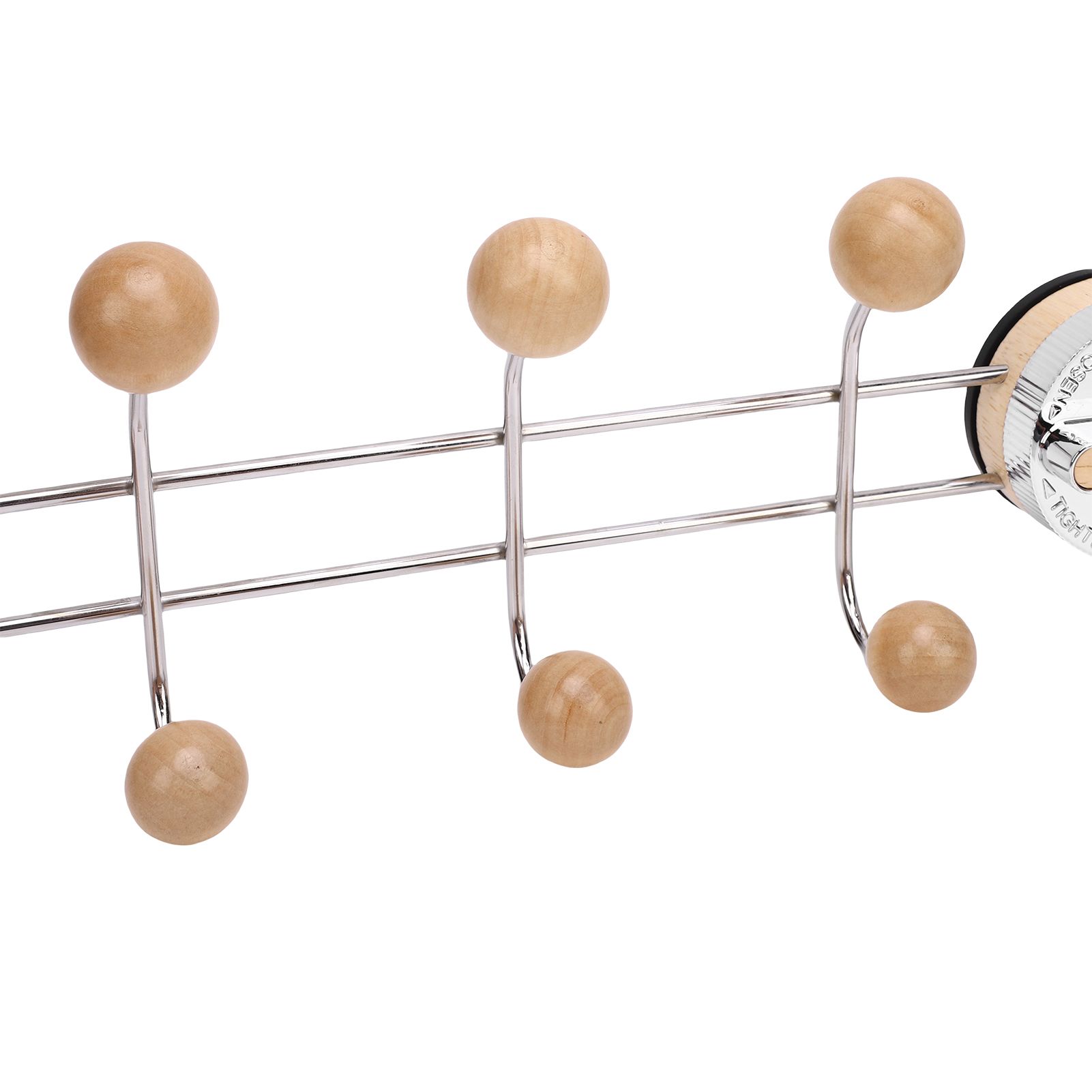 Suction Cup Coat Hook Dual Rows Hooks Wall Mount Hook Rack for Entryway view 2