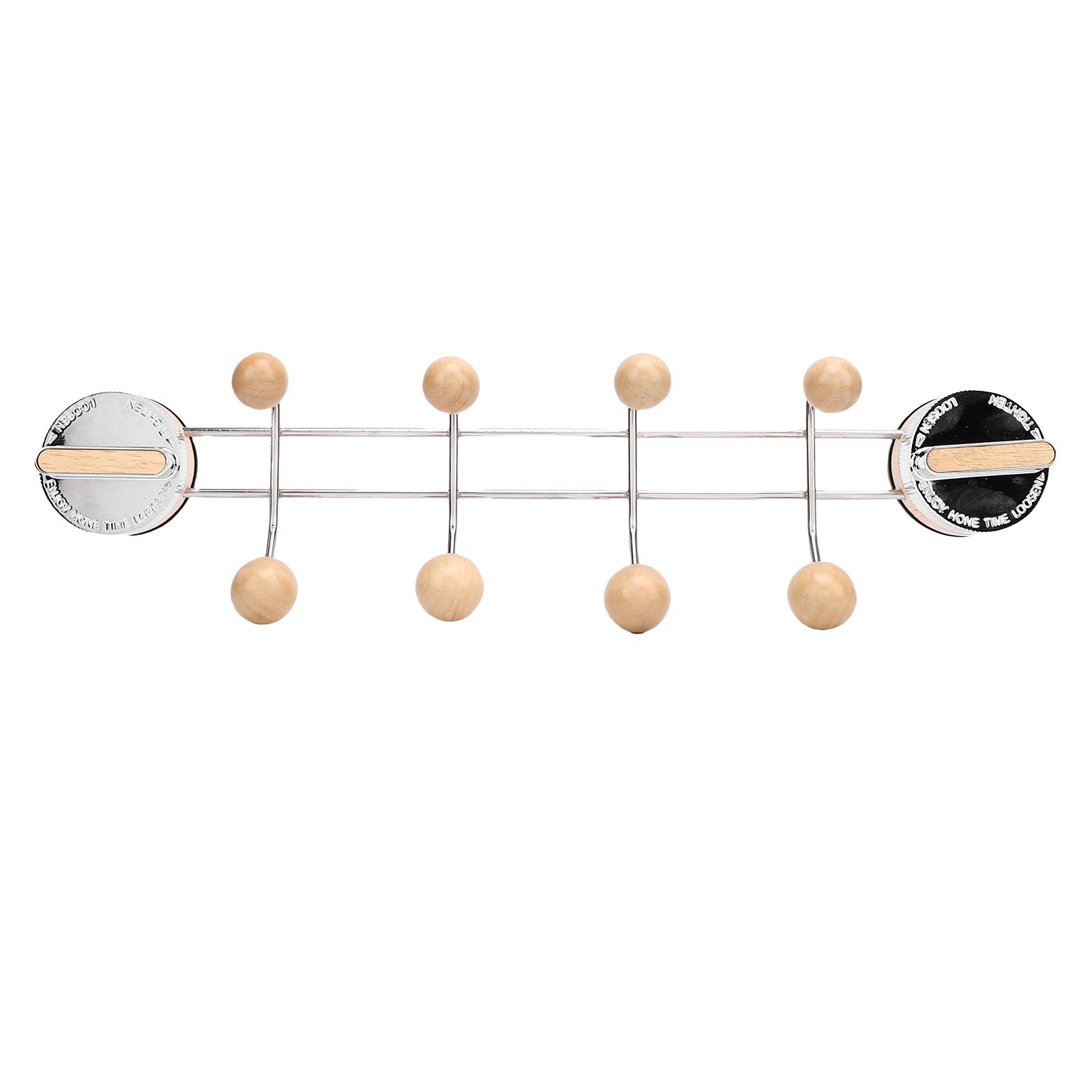 Suction Cup Coat Hook Dual Rows Hooks Wall Mount Hook Rack for Entryway view 3