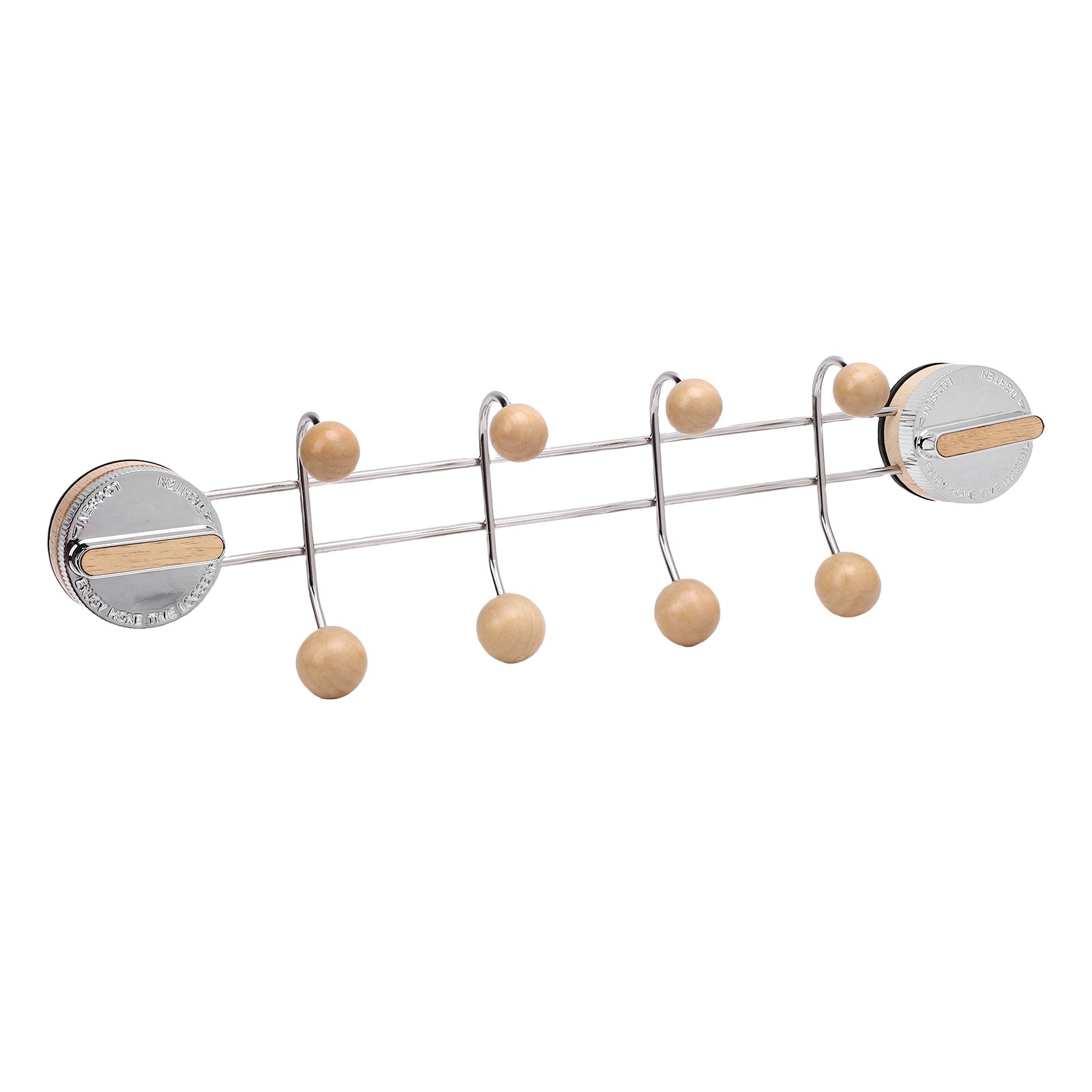 Suction Cup Coat Hook Dual Rows Hooks Wall Mount Hook Rack for Entryway view 10