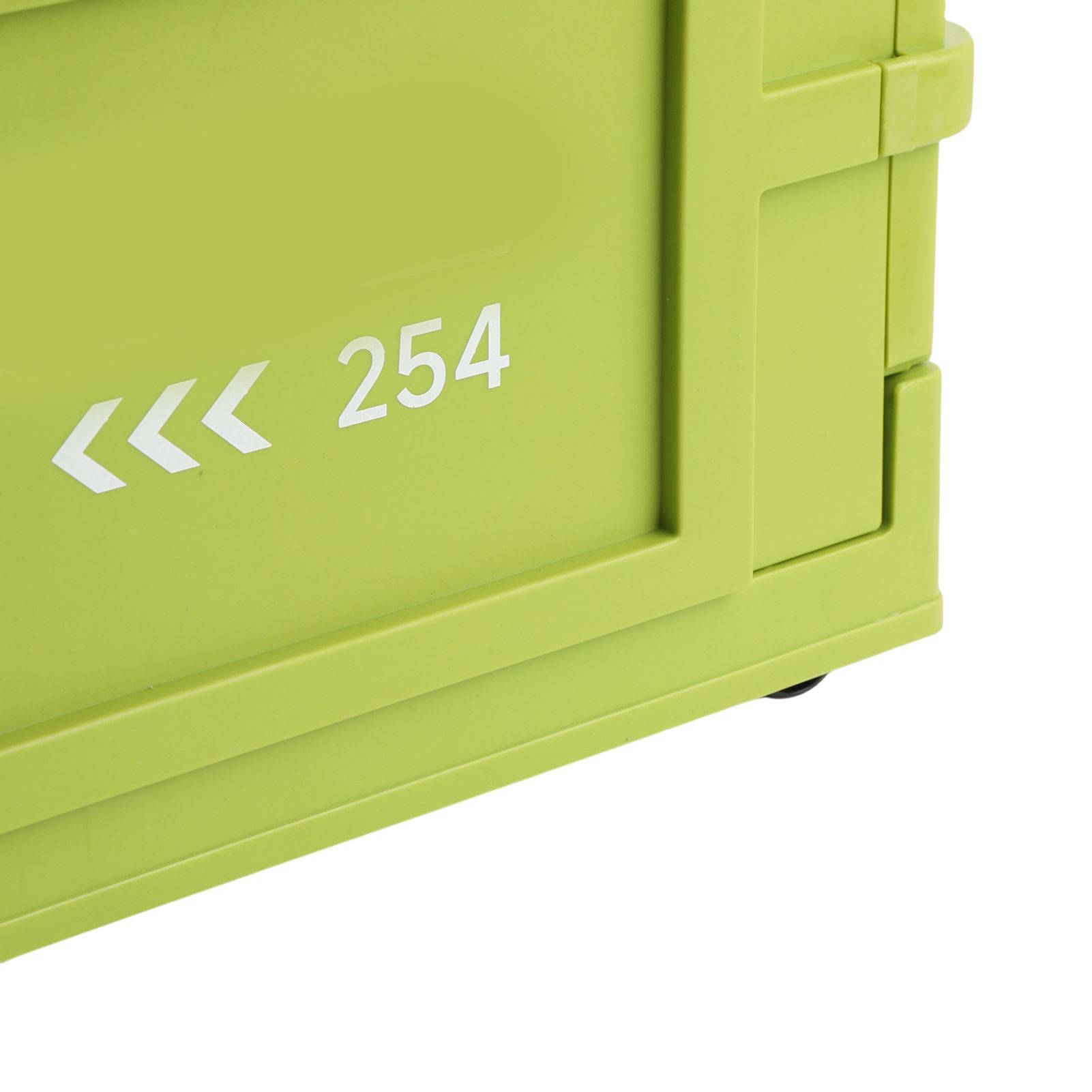 Storage Bin with Lid 20L Stackable Storage Container with Wheels Folding view 5