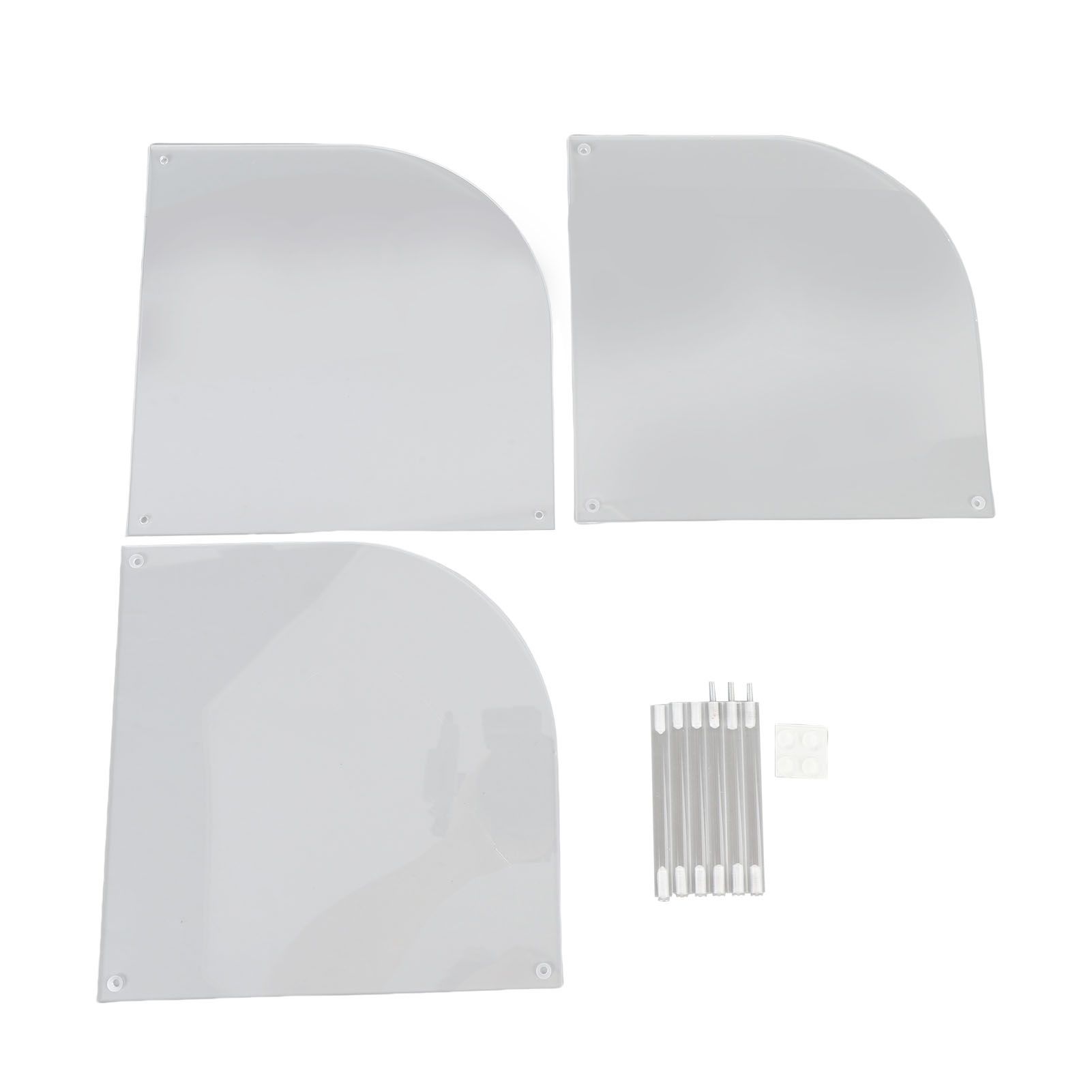 Acrylic Plate Organizer Holder Clear Corner Shelf 3 Tier Kitchen Cabinet Space view 3