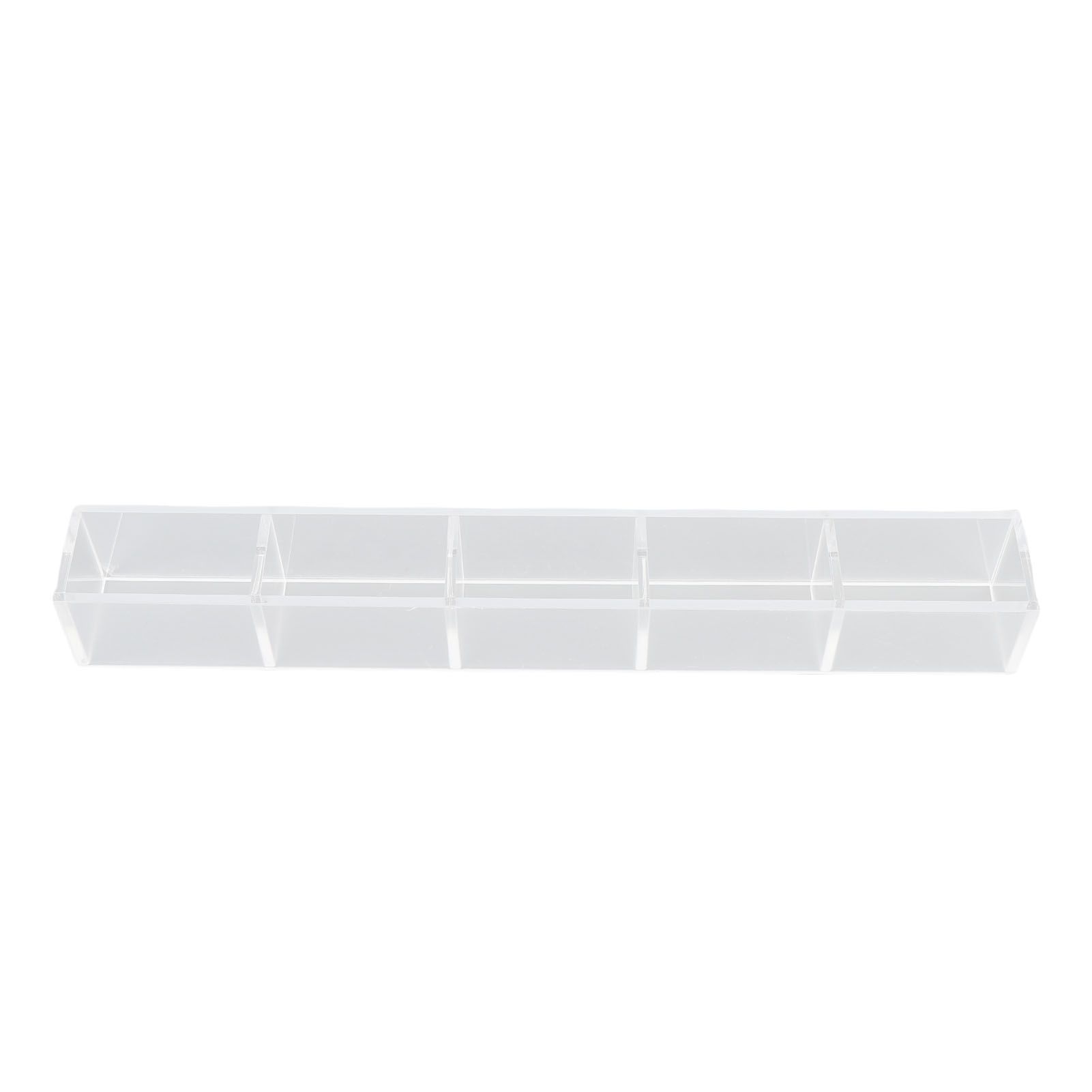 Acrylic Straw Holder for Cabinet Double Sided Adhesive Straw Storage Container view 2