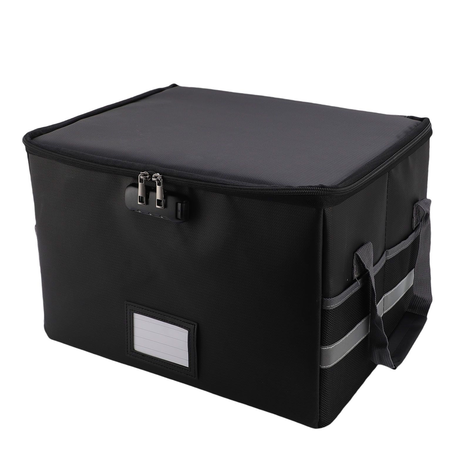 Fireproof Document Box Water Proof Antistatic Reflective Stripe Portable File