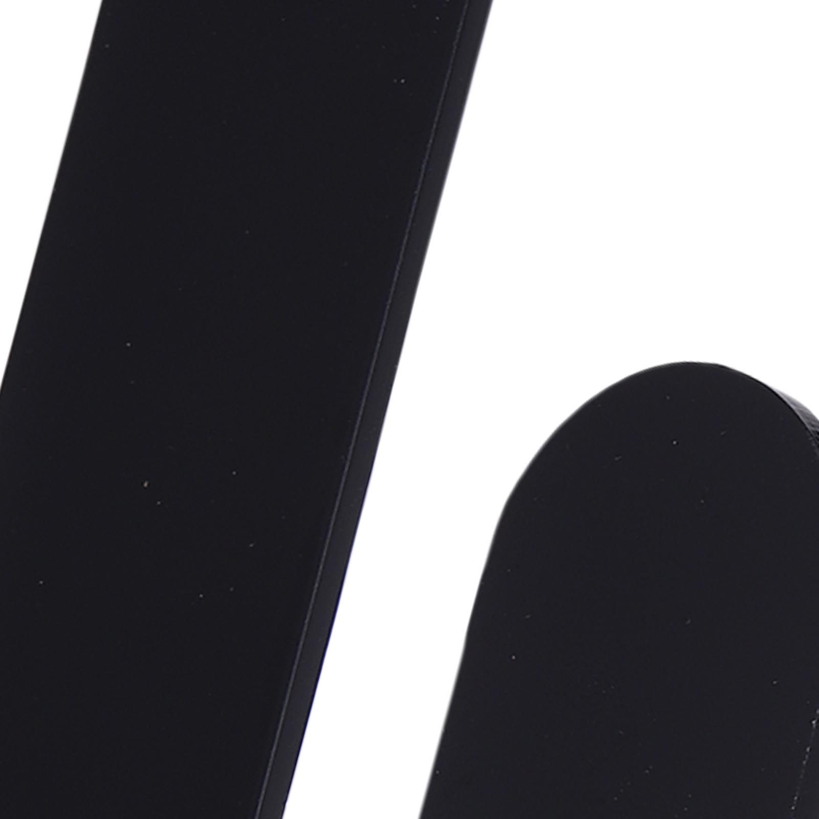 Self Adhesive Curtain Holdbacks Easy Install Black Acrylic Curtain Tiebacks view 2