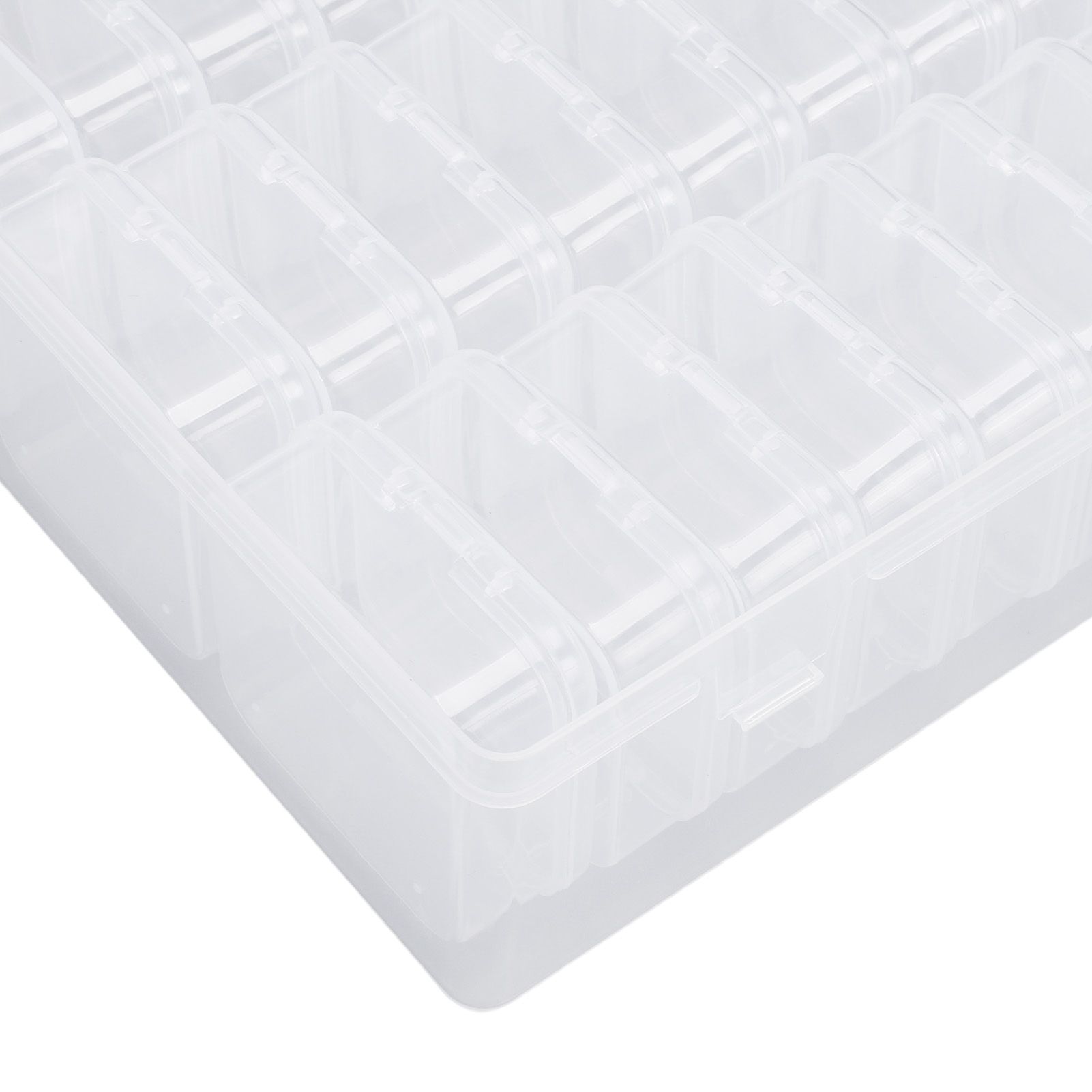 Small Bead Organizers Plastic Mini Clear Bead Storage Containers Transparent view 5
