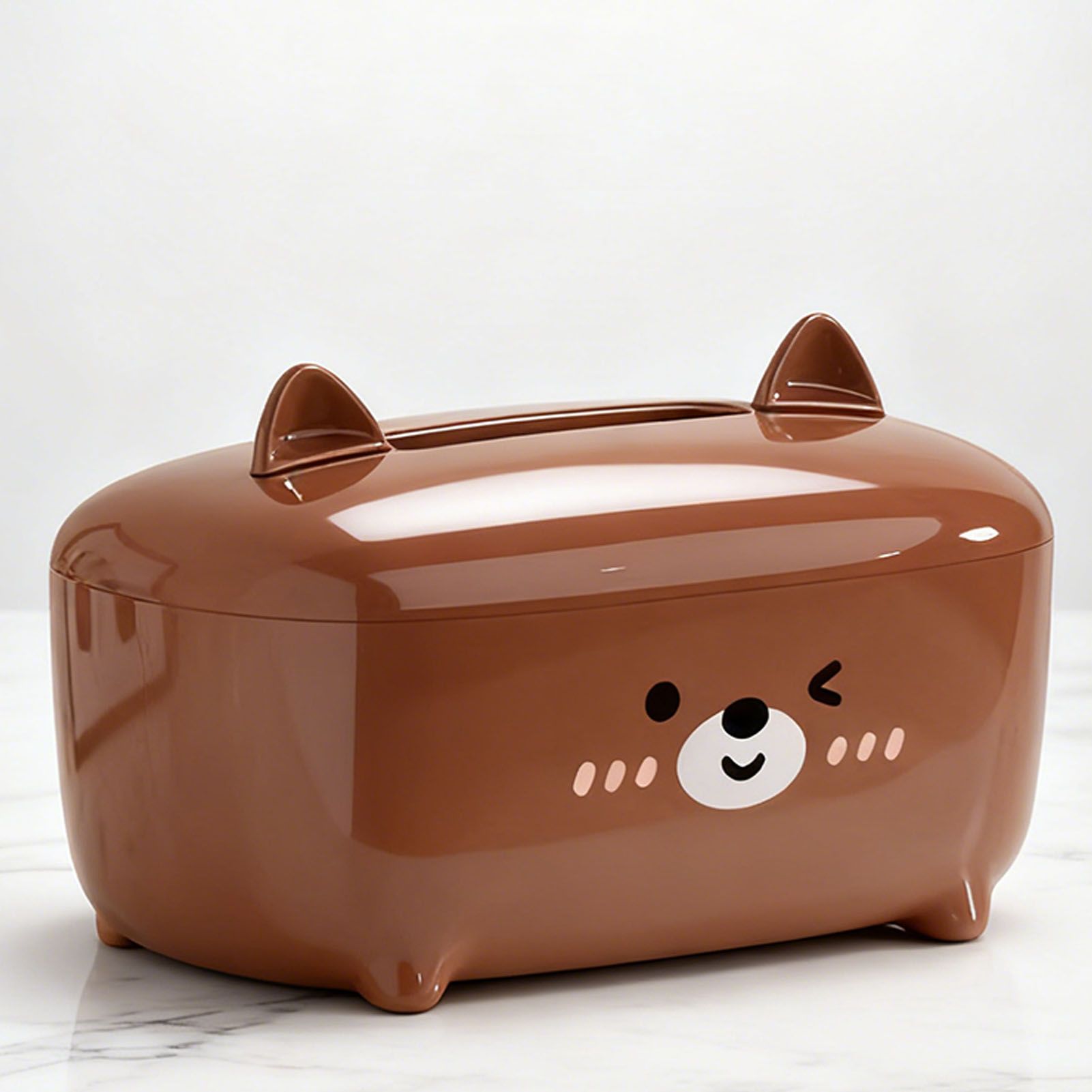 Cute Tissue Box Cover PS Cartoon Bear Desktop Napkin Dispenser Tissue Holder view 3