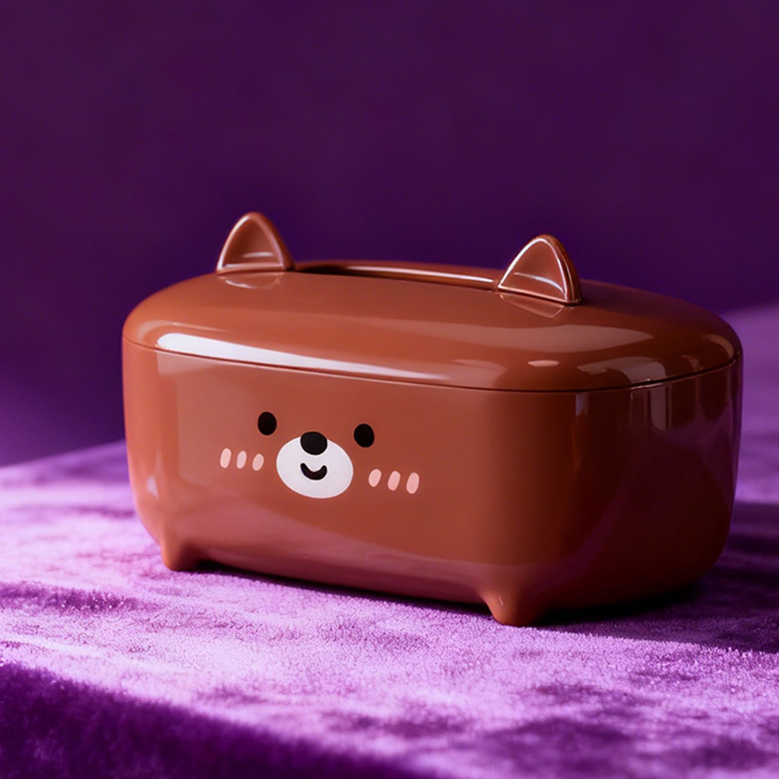 Cute Tissue Box Cover PS Cartoon Bear Desktop Napkin Dispenser Tissue Holder view 8