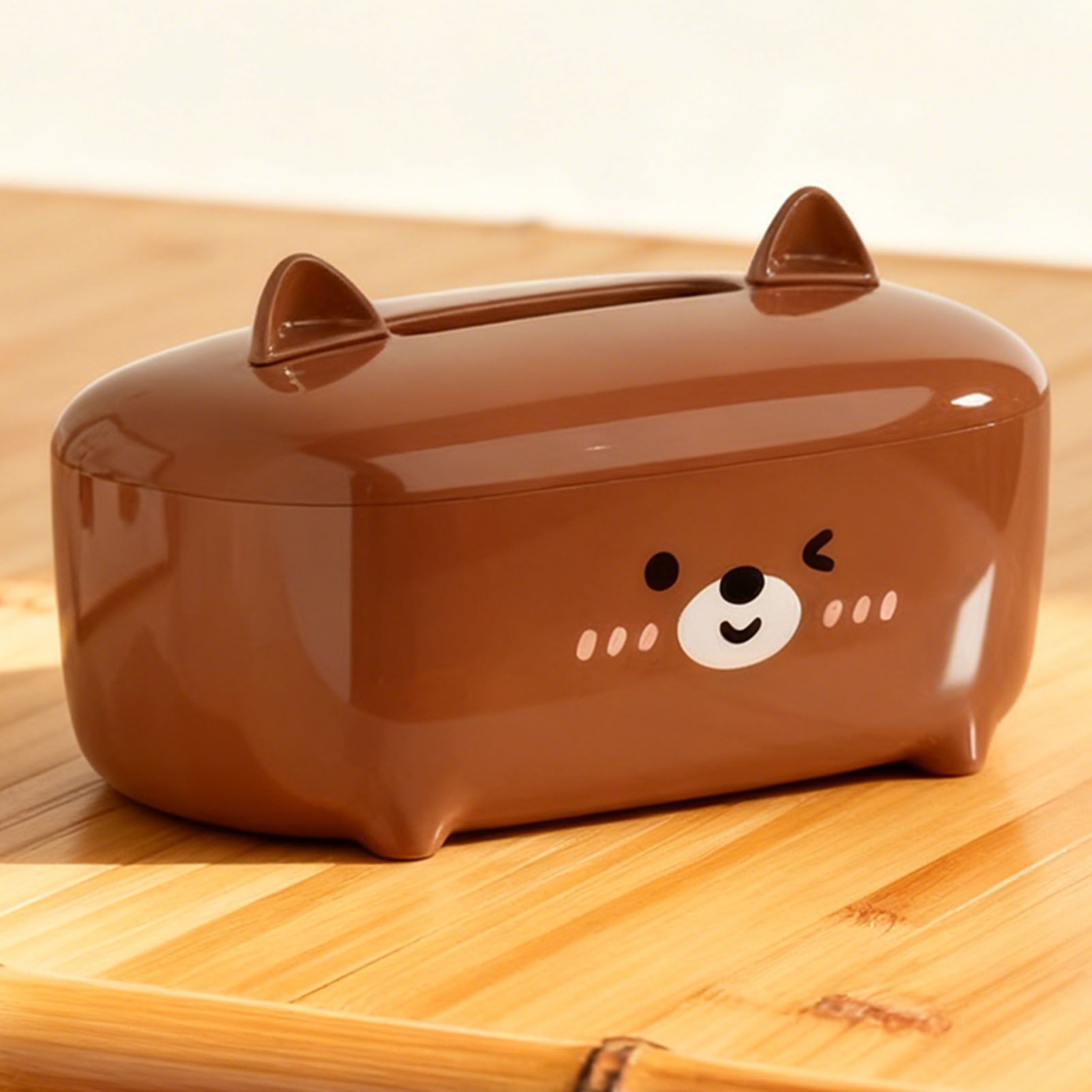 Cute Tissue Box Cover PS Cartoon Bear Desktop Napkin Dispenser Tissue Holder view 9