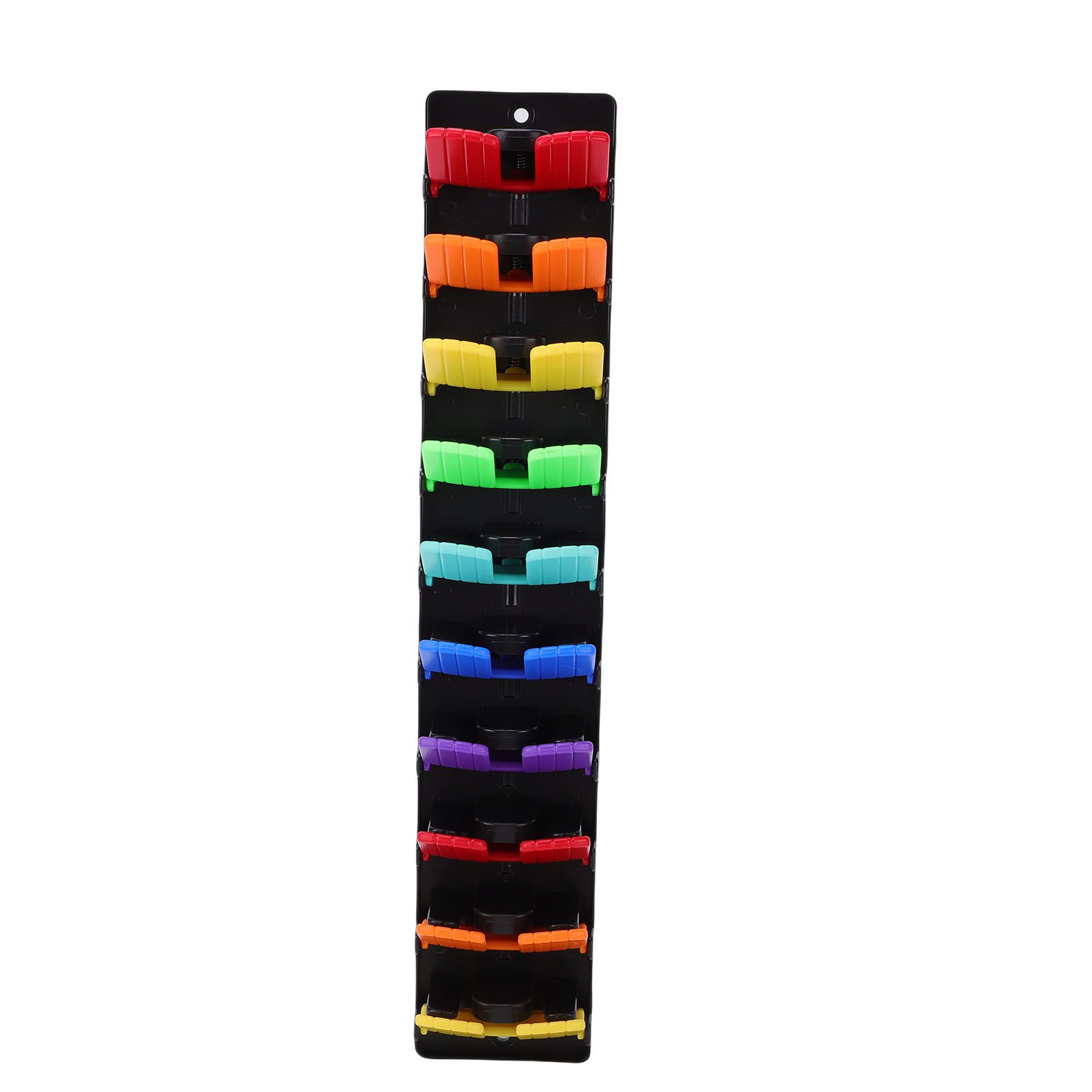Baseball Cap Organizer Colorful ABS Space Saving Adhesive Hat Rack with Spring