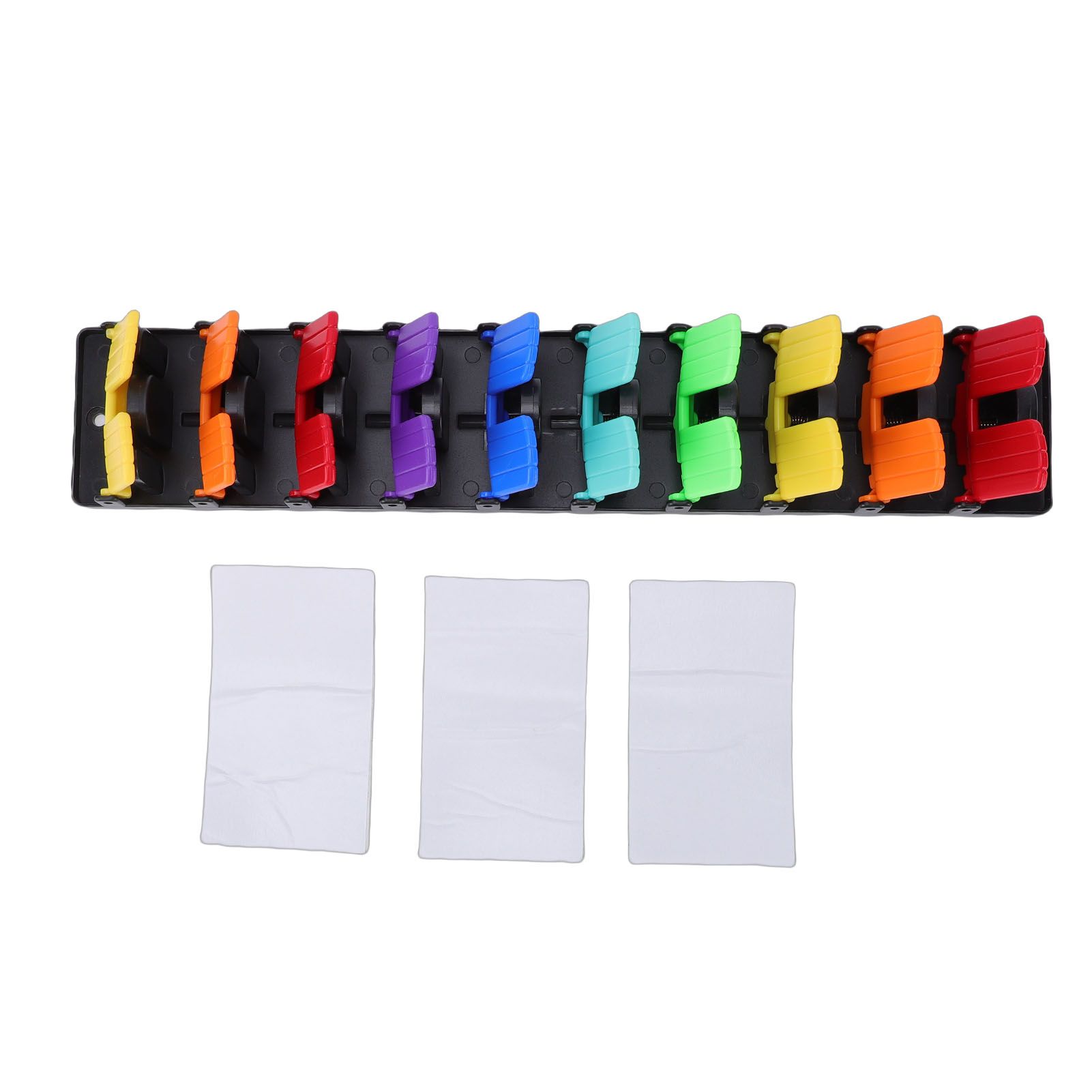 Baseball Cap Organizer Colorful ABS Space Saving Adhesive Hat Rack with Spring view 3