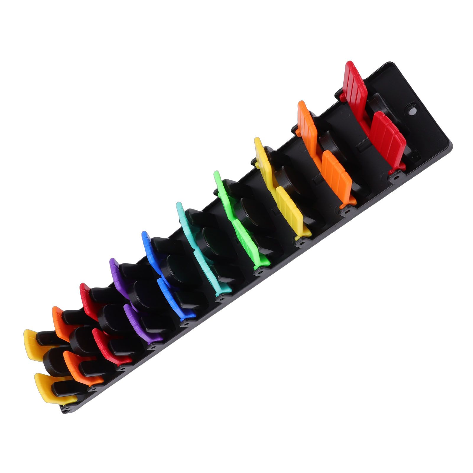 Baseball Cap Organizer Colorful ABS Space Saving Adhesive Hat Rack with Spring view 4