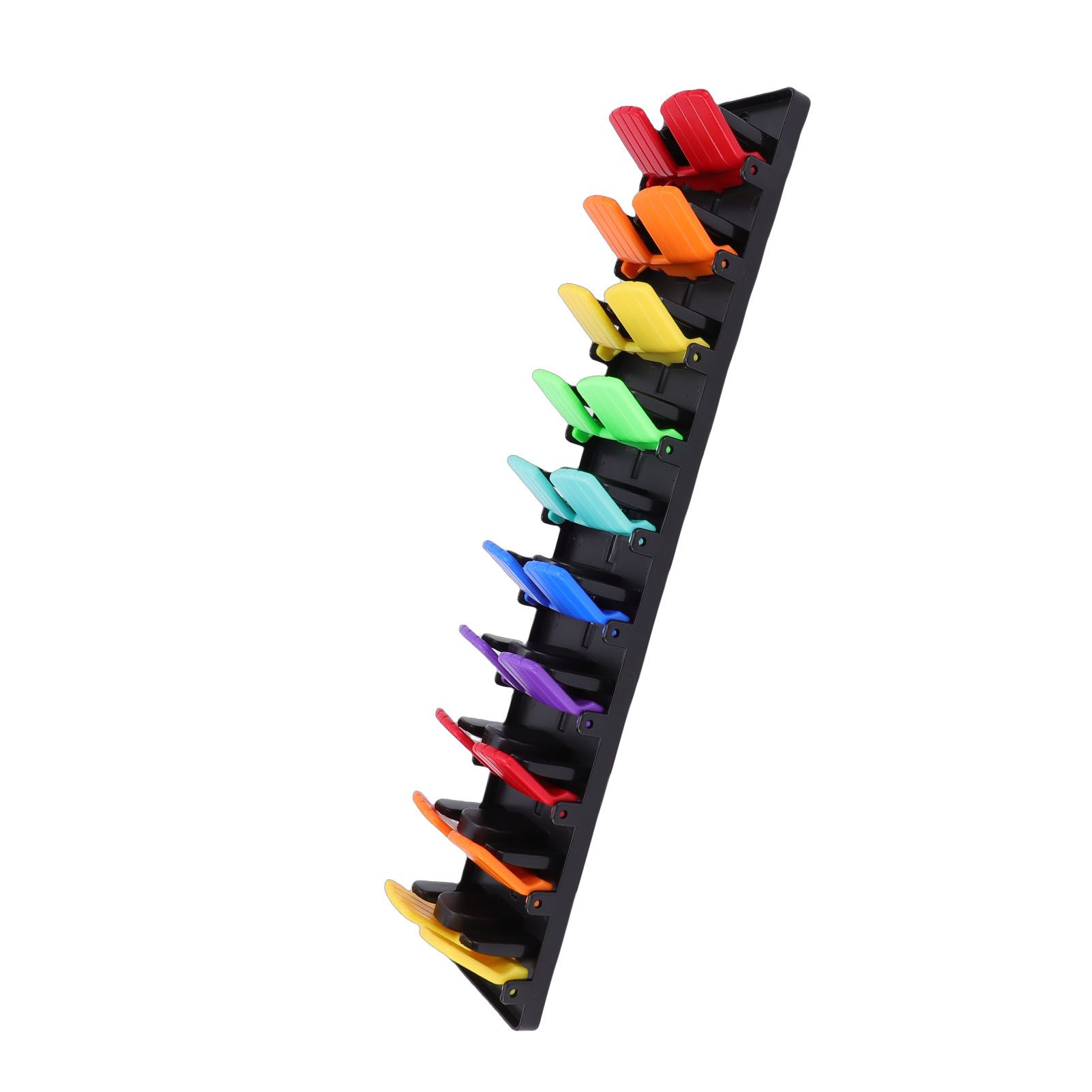 Baseball Cap Organizer Colorful ABS Space Saving Adhesive Hat Rack with Spring view 6