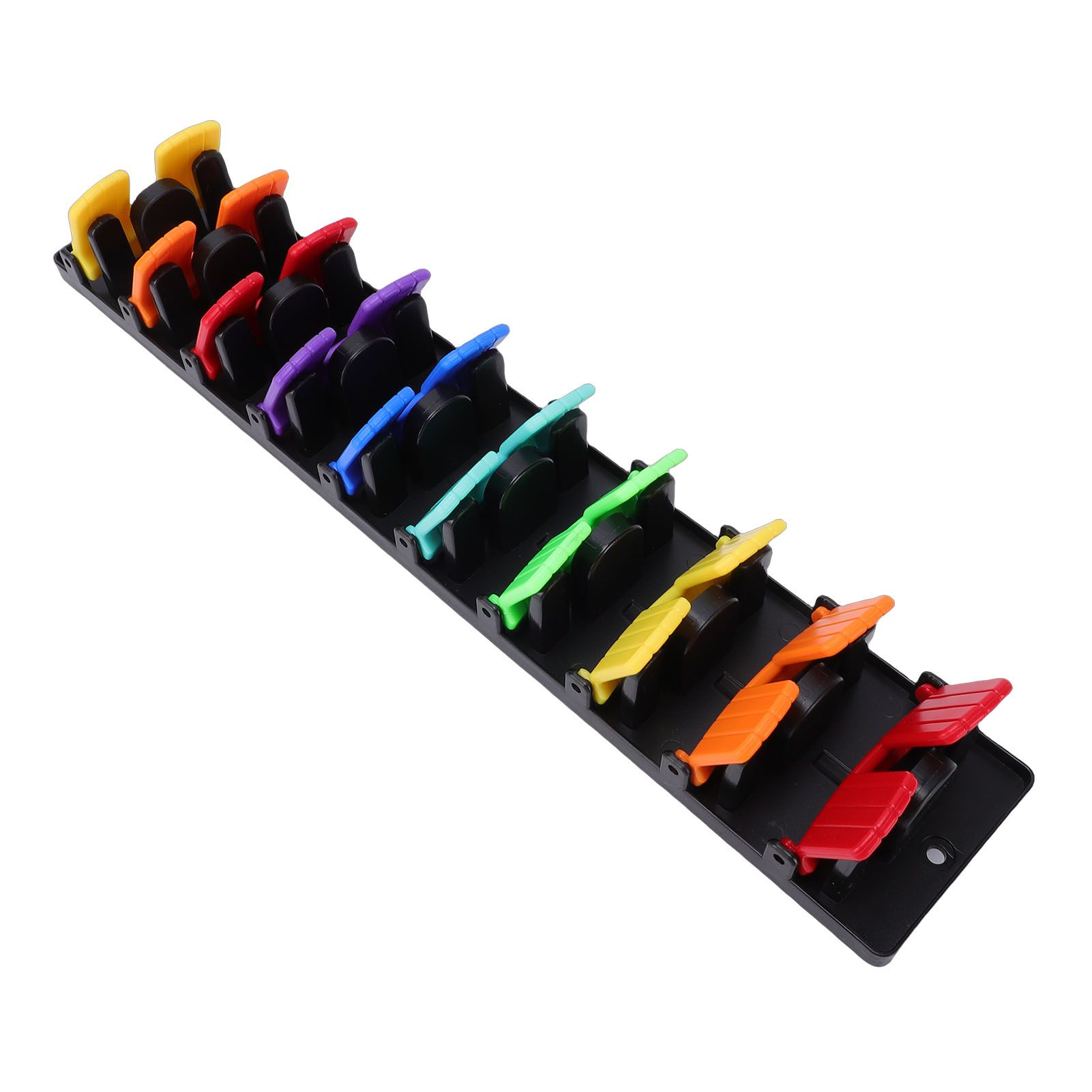 Baseball Cap Organizer Colorful ABS Space Saving Adhesive Hat Rack with Spring view 8