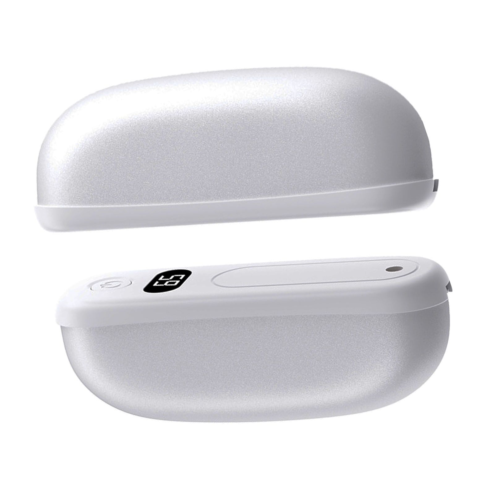 Magnetic Hand Warmers Silver Rechargeable 3600mah Digital Display Fast Heating view 10