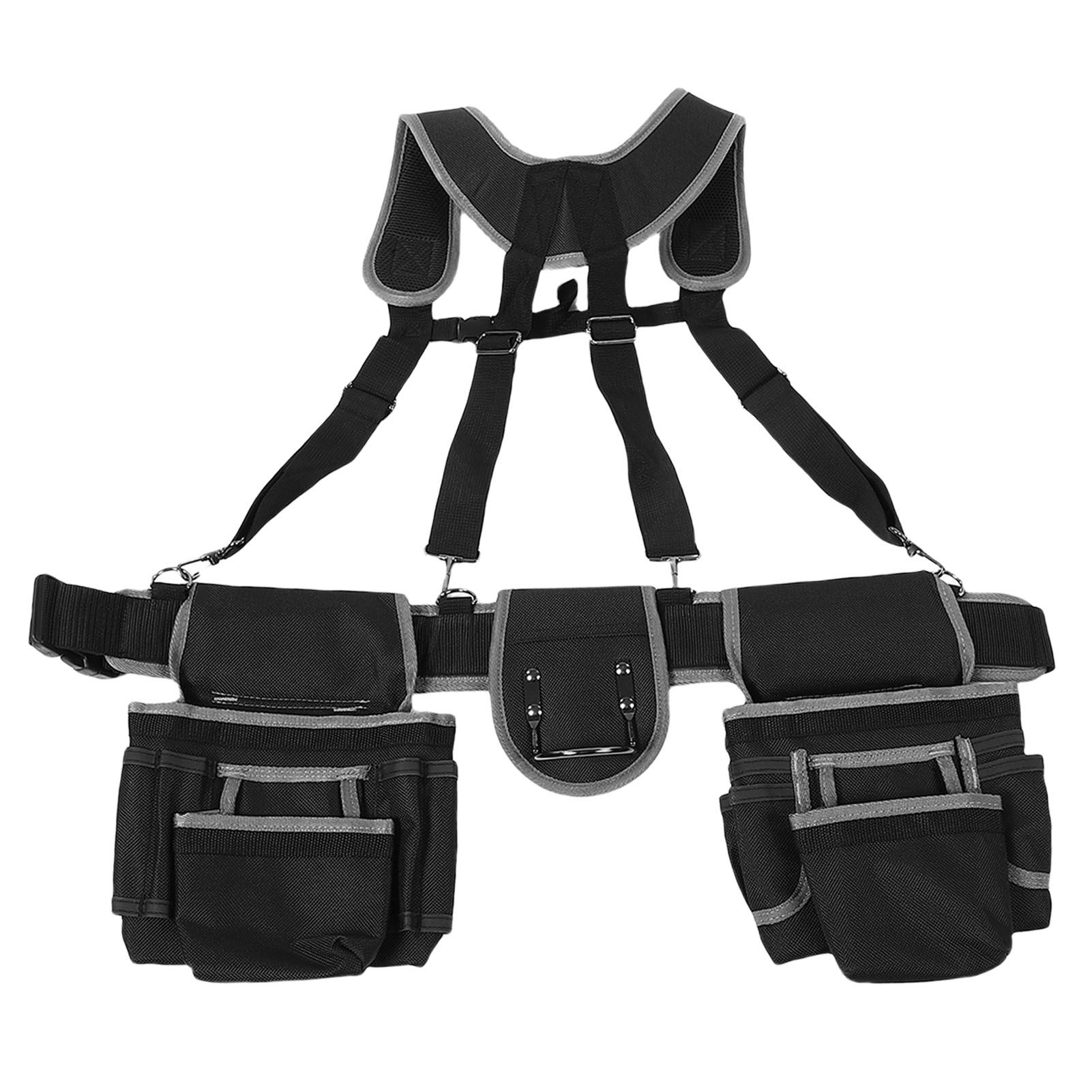 Tool Belt Organizer With Suspenders and Pockets Oxford Cloth Comfortable view 6