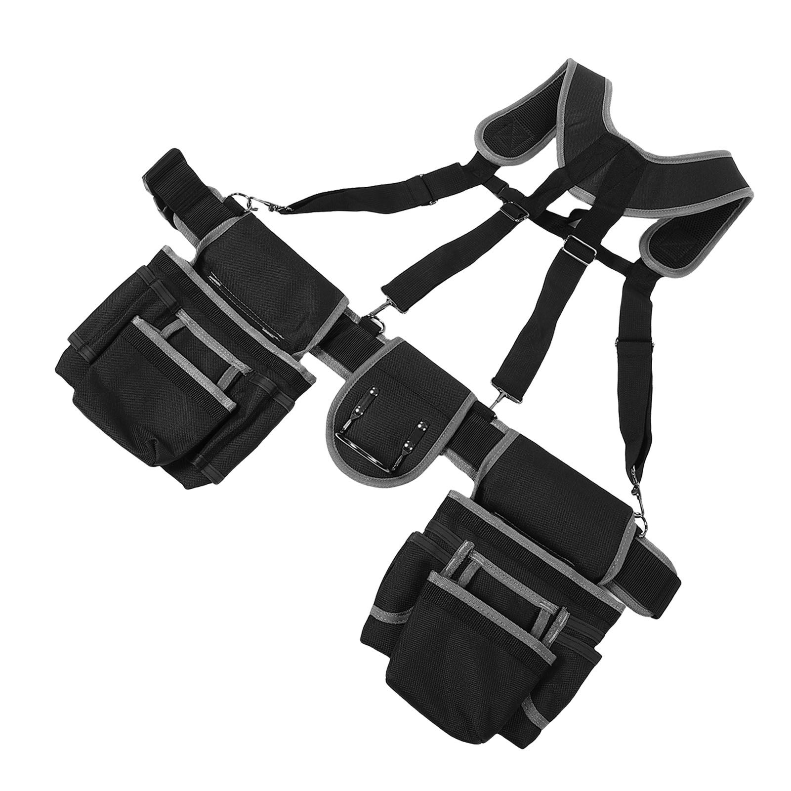 Tool Belt Organizer With Suspenders and Pockets Oxford Cloth Comfortable view 10