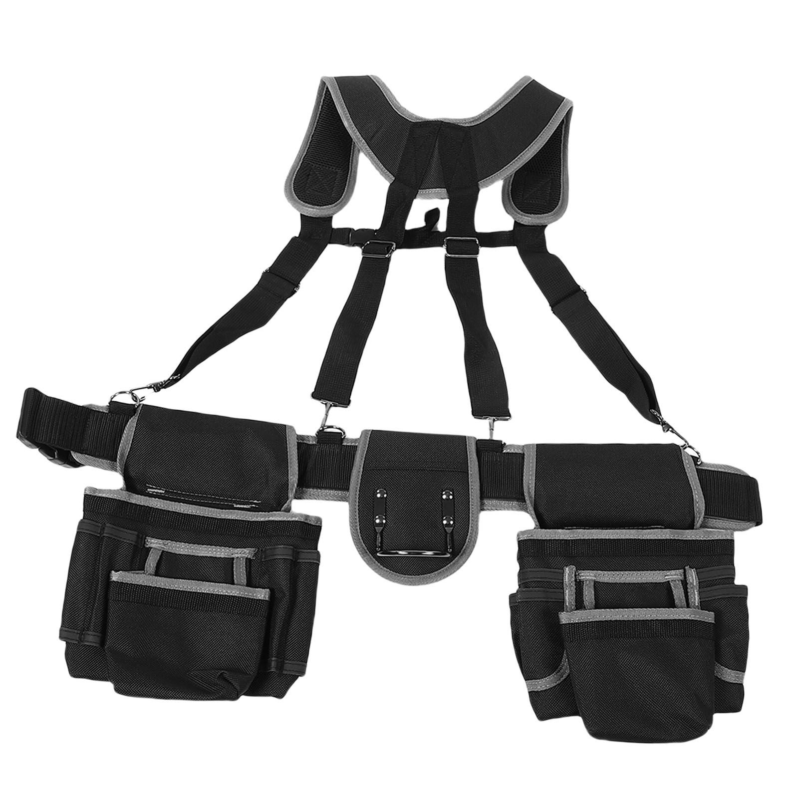 Tool Belt Organizer With Suspenders and Pockets Oxford Cloth Comfortable view 11
