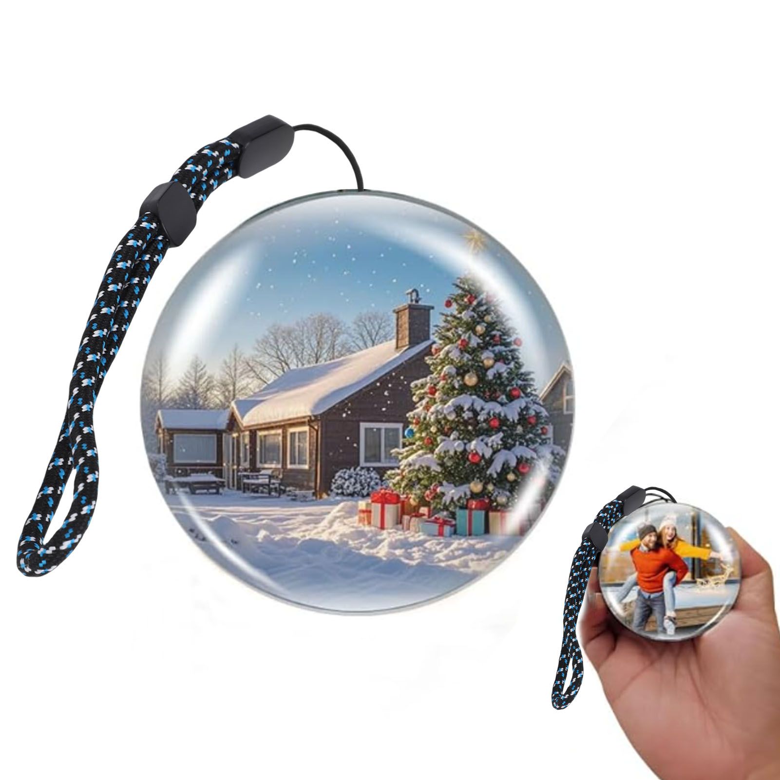 Memory Sphere Lamp 2.76 Inch Unique 3D Crystal Ball Video Player Uploadable view 11